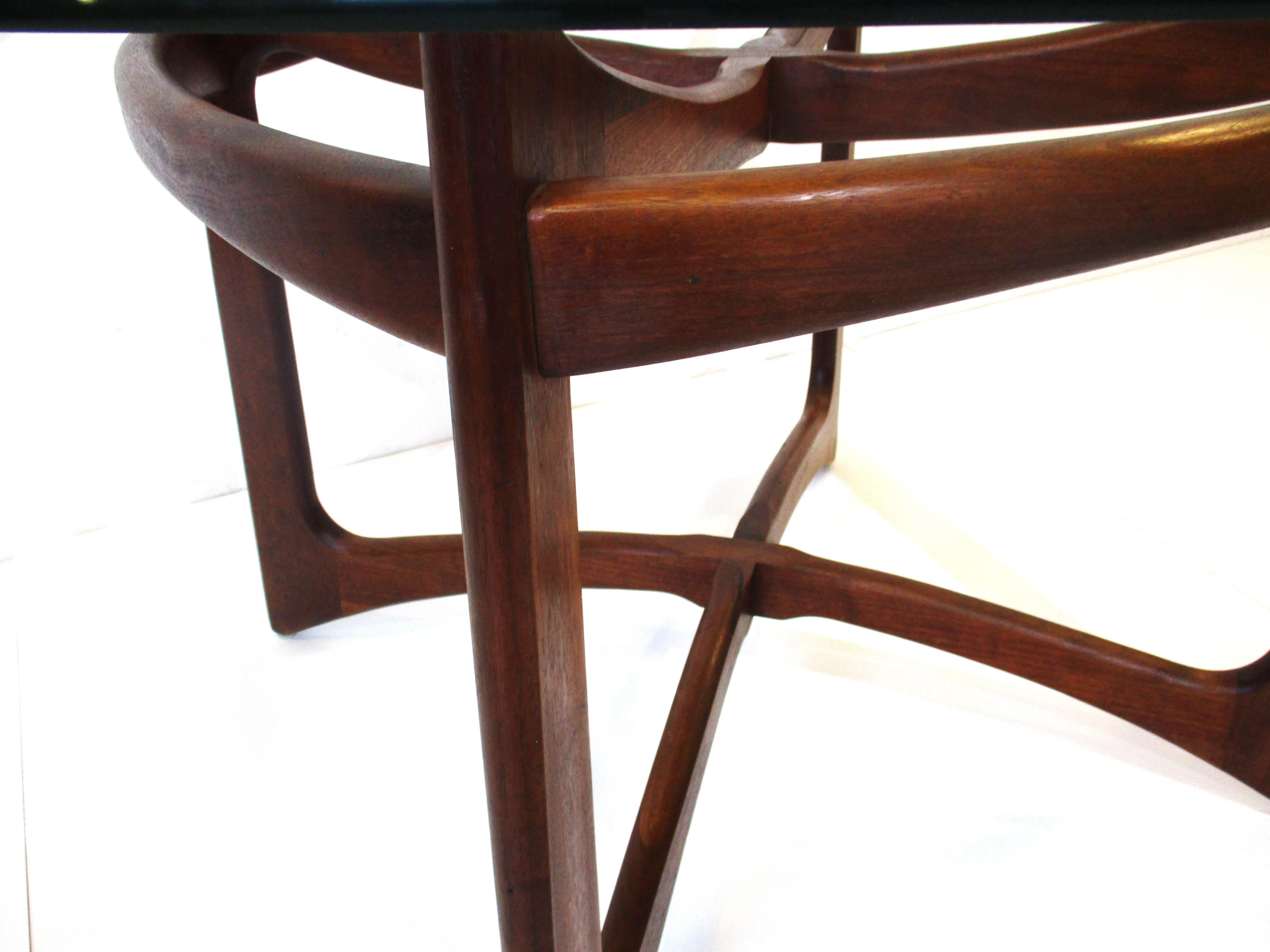 Midcentury Adrian Pearsall Sculptural Walnut Dining Table  1
