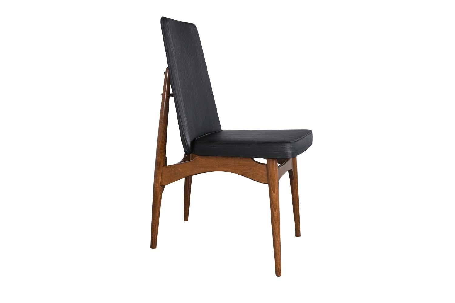 Mid-Century Adrian Pearsall Style Dining Side Chairs For Sale 1