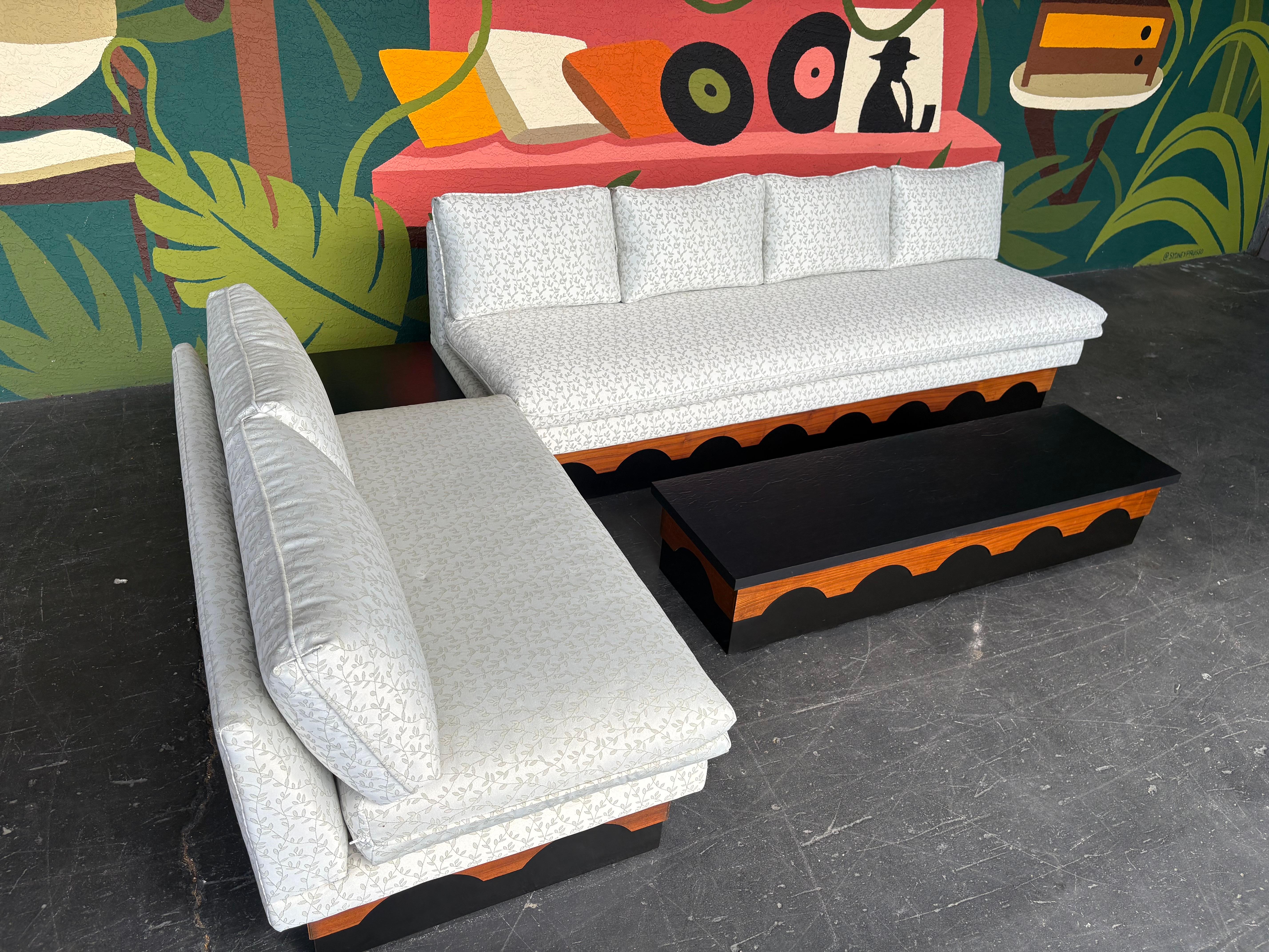 Mid-Century Modern Mid Century Adrian Pearsall Style Platform Sectional Sofa
