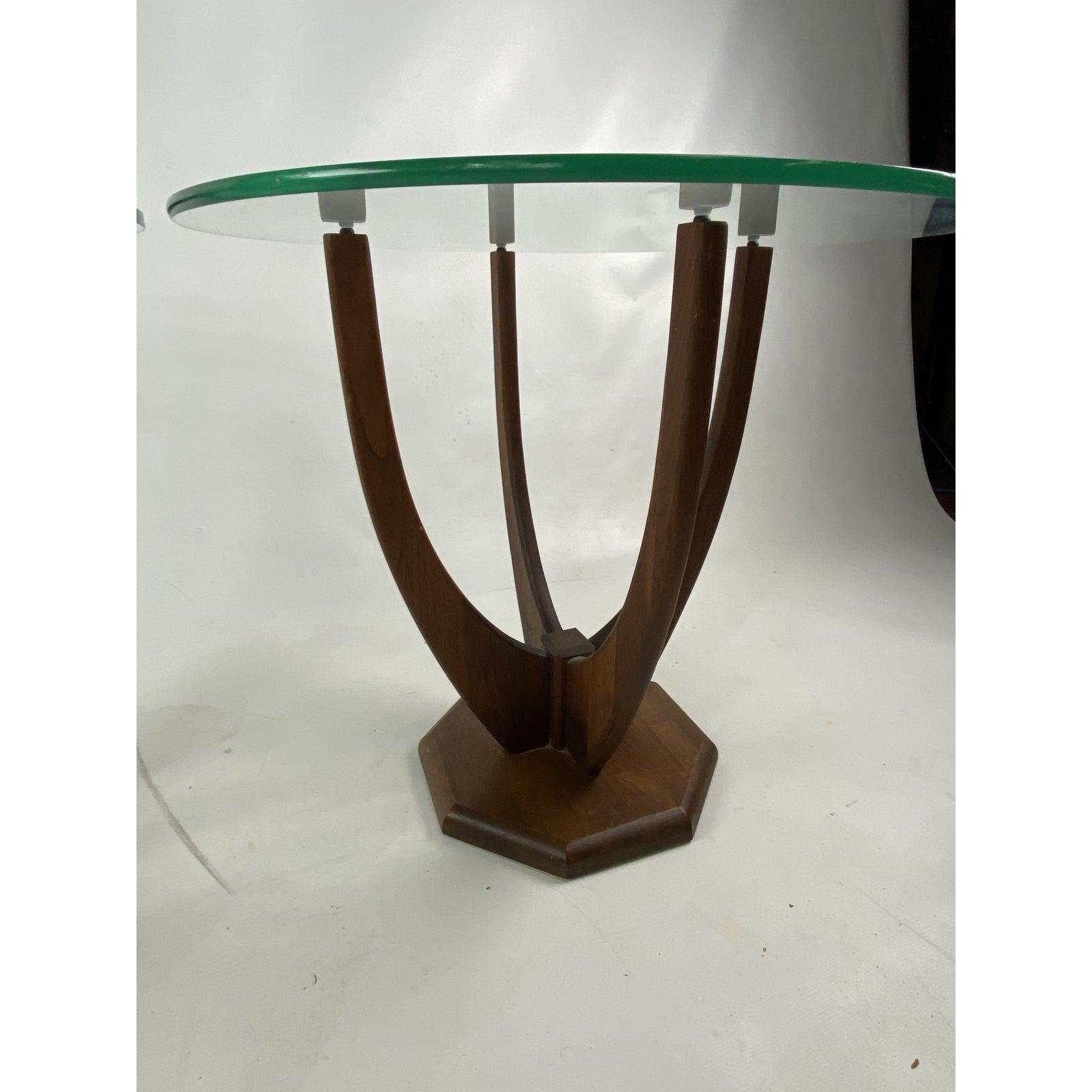 Mid-Century Modern Mid-Century Adrian Pearsall Style Sculptural Walnut Side Tables, a Pair