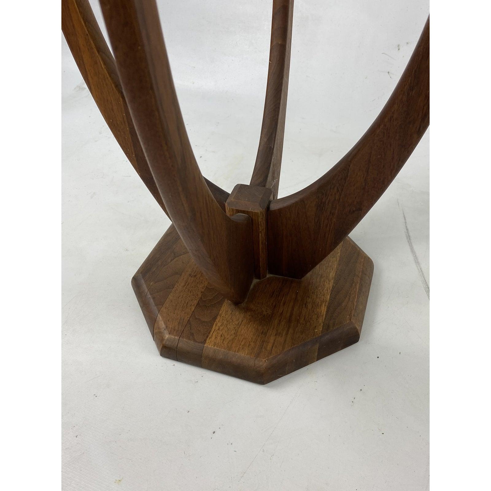 Mid-Century Adrian Pearsall Style Sculptural Walnut Side Tables, a Pair 2