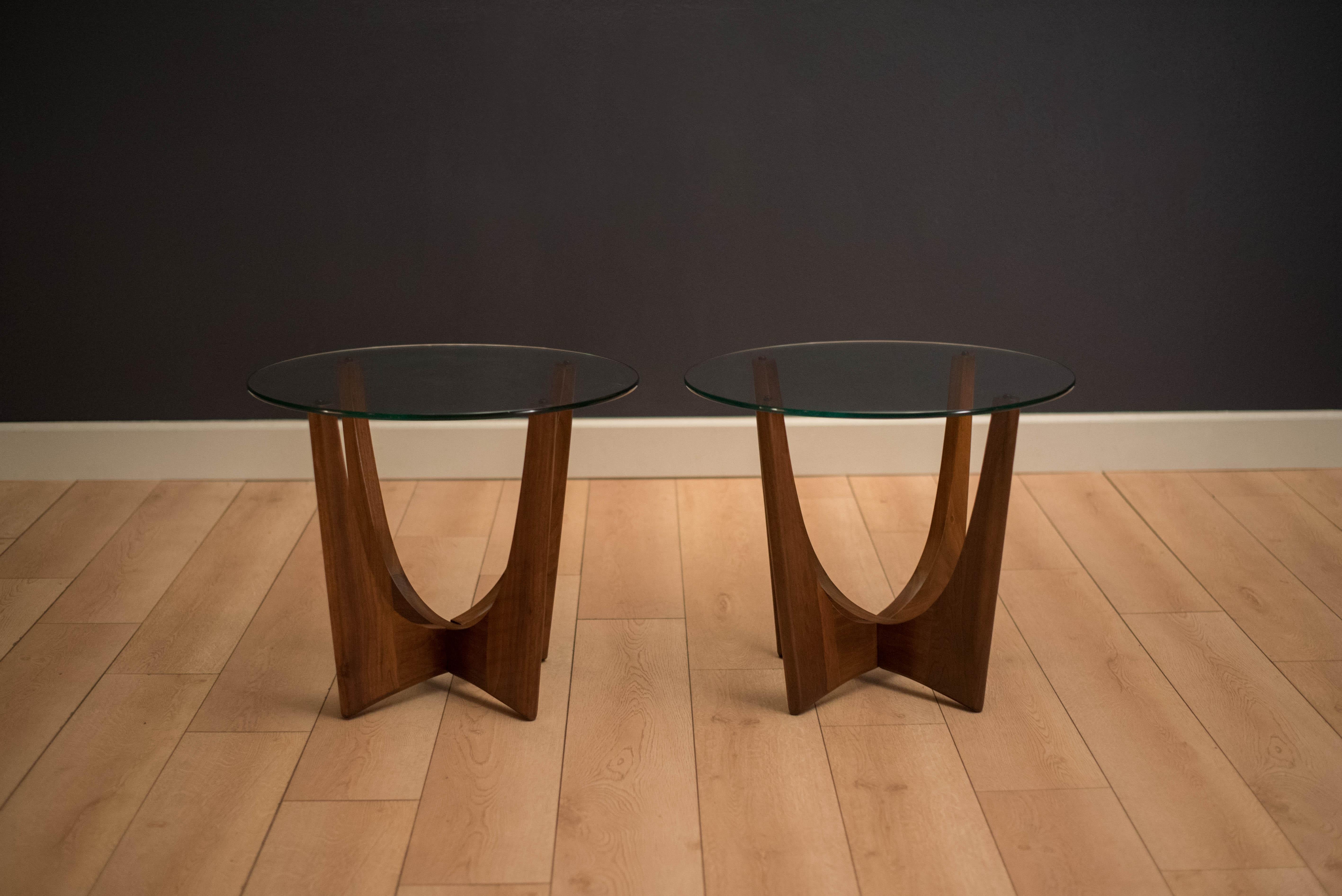 American Mid Century Adrian Pearsall Walnut End Tables