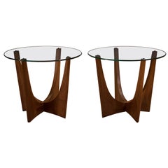 Mid Century Adrian Pearsall Walnut End Tables