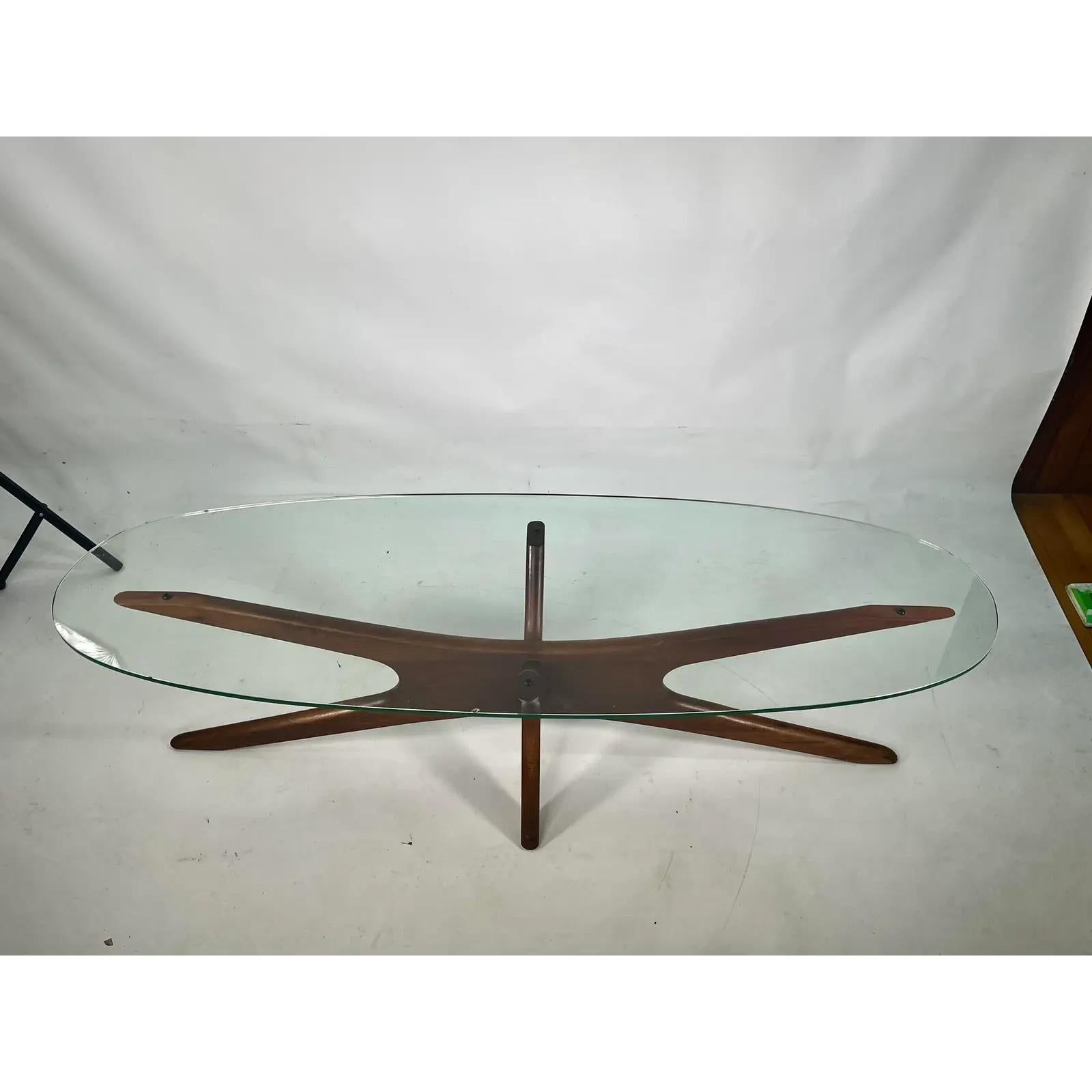 Mid Century Adrian Pearsall Walnut “Jacks” Coffee Table 2