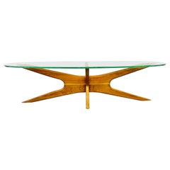 Mid-Century Adrian Pearsall Walnut Jax Coffee Table