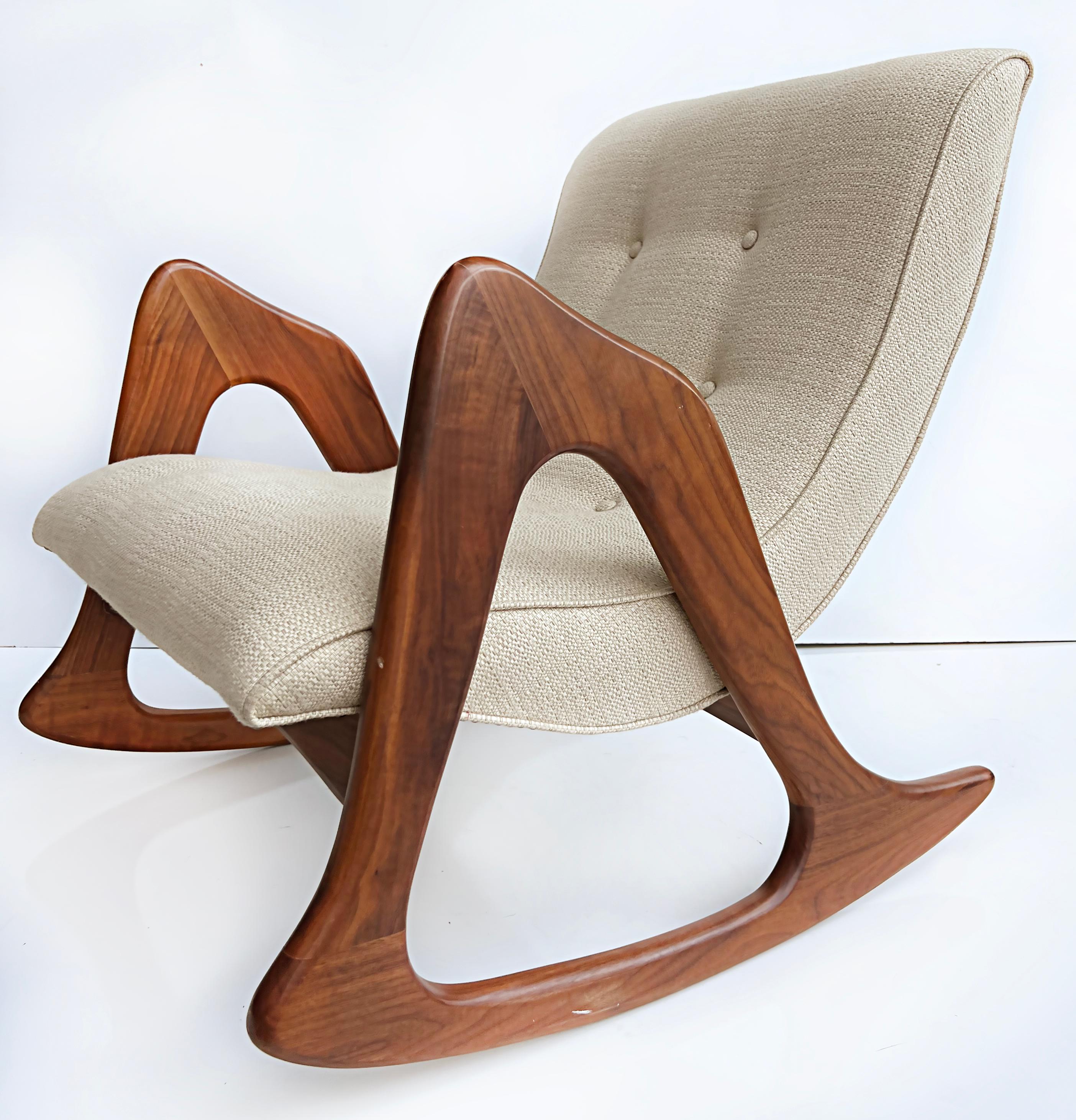 20th Century Midcentury Adrian Pearsall Walnut Rocking Chair, Craft Associates