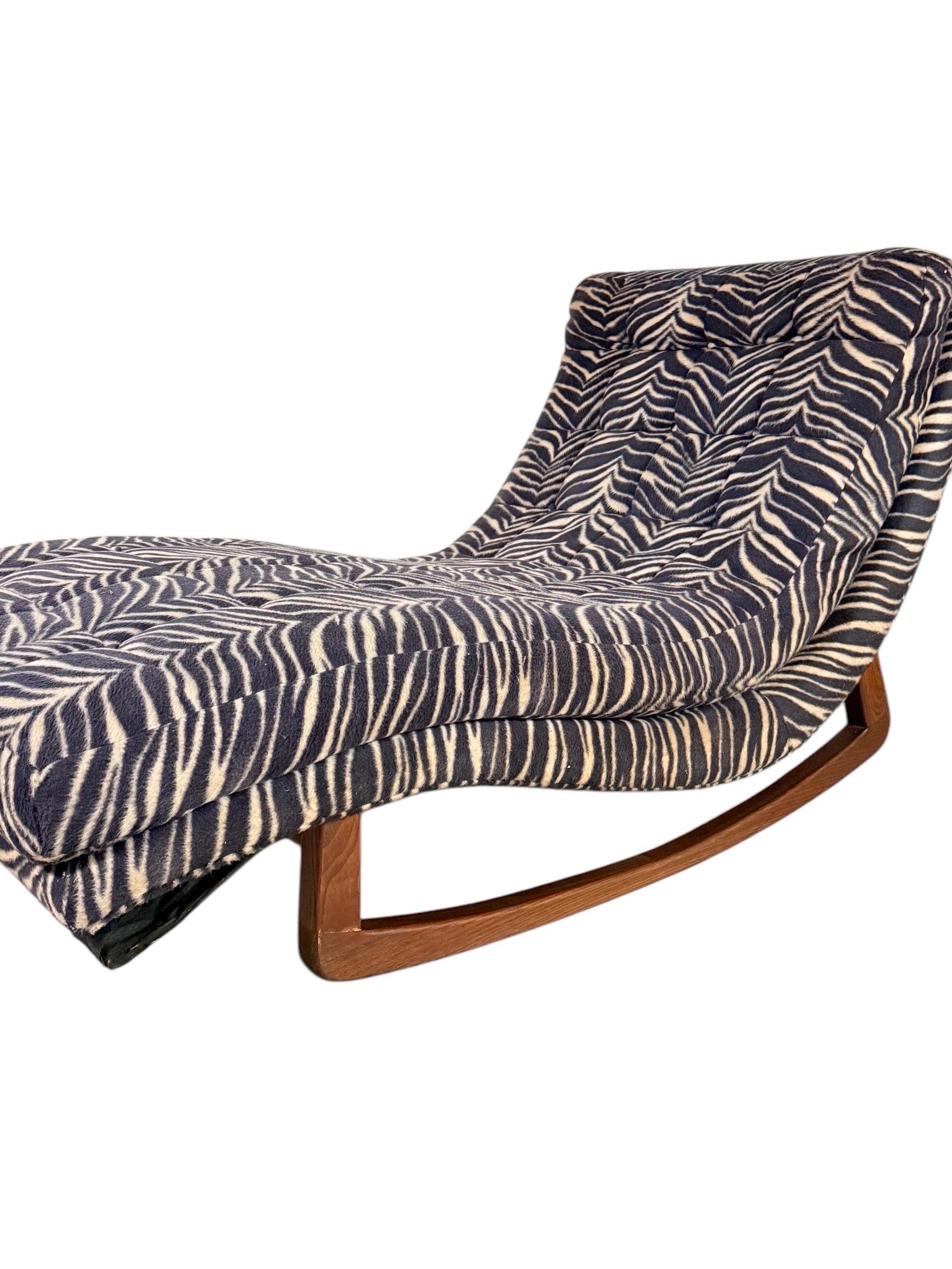 American Mid-Century Adrian Pearsall Wave Rocking Lounge Chair For Sale