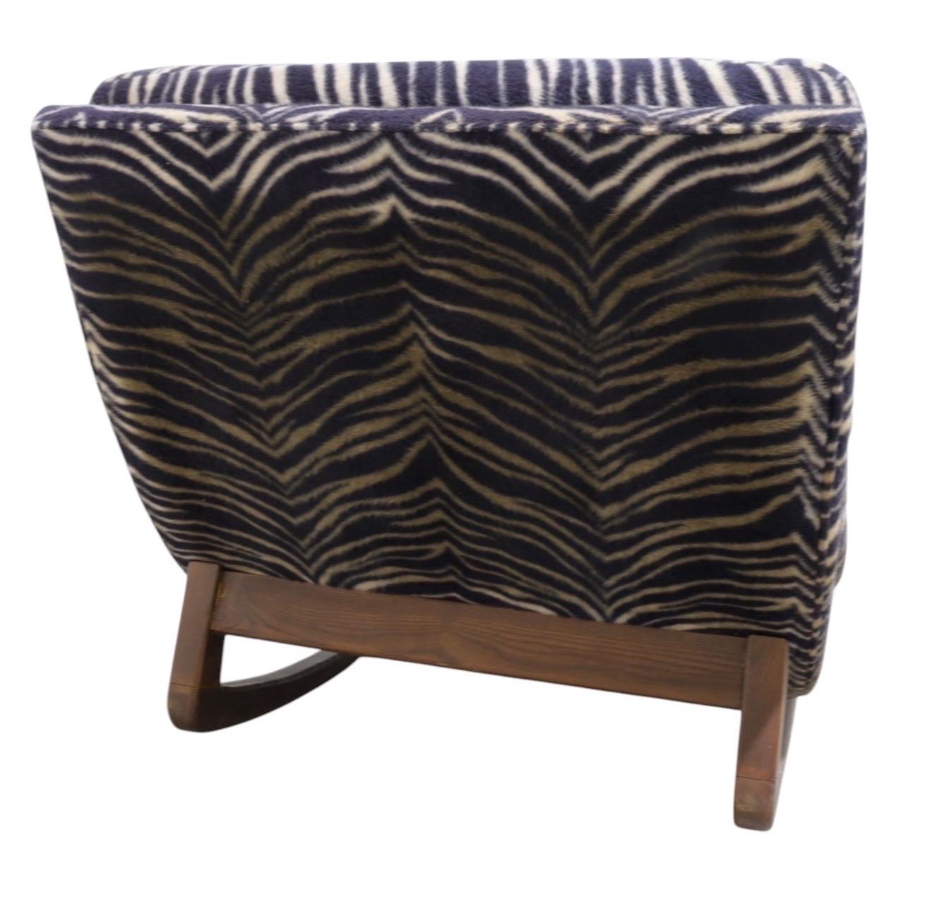 20th Century Mid-Century Adrian Pearsall Wave Rocking Lounge Chair For Sale