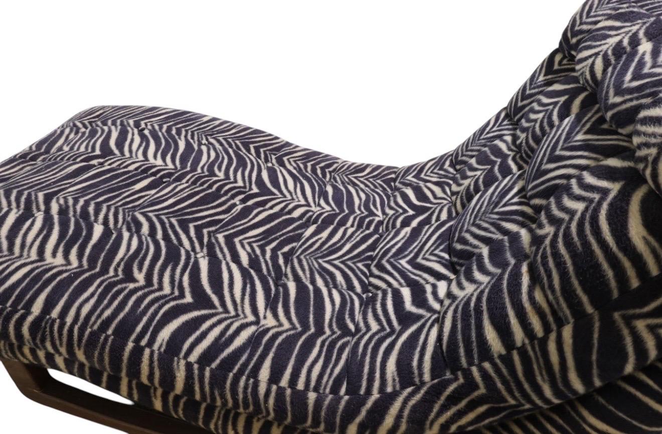 Upholstery Mid-Century Adrian Pearsall Wave Rocking Lounge Chair For Sale
