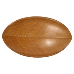 Plat à feuilles en contreplaqué Aeroplan du milieu du siècle par Tapio Wirkkala Made in Finland c 1950s