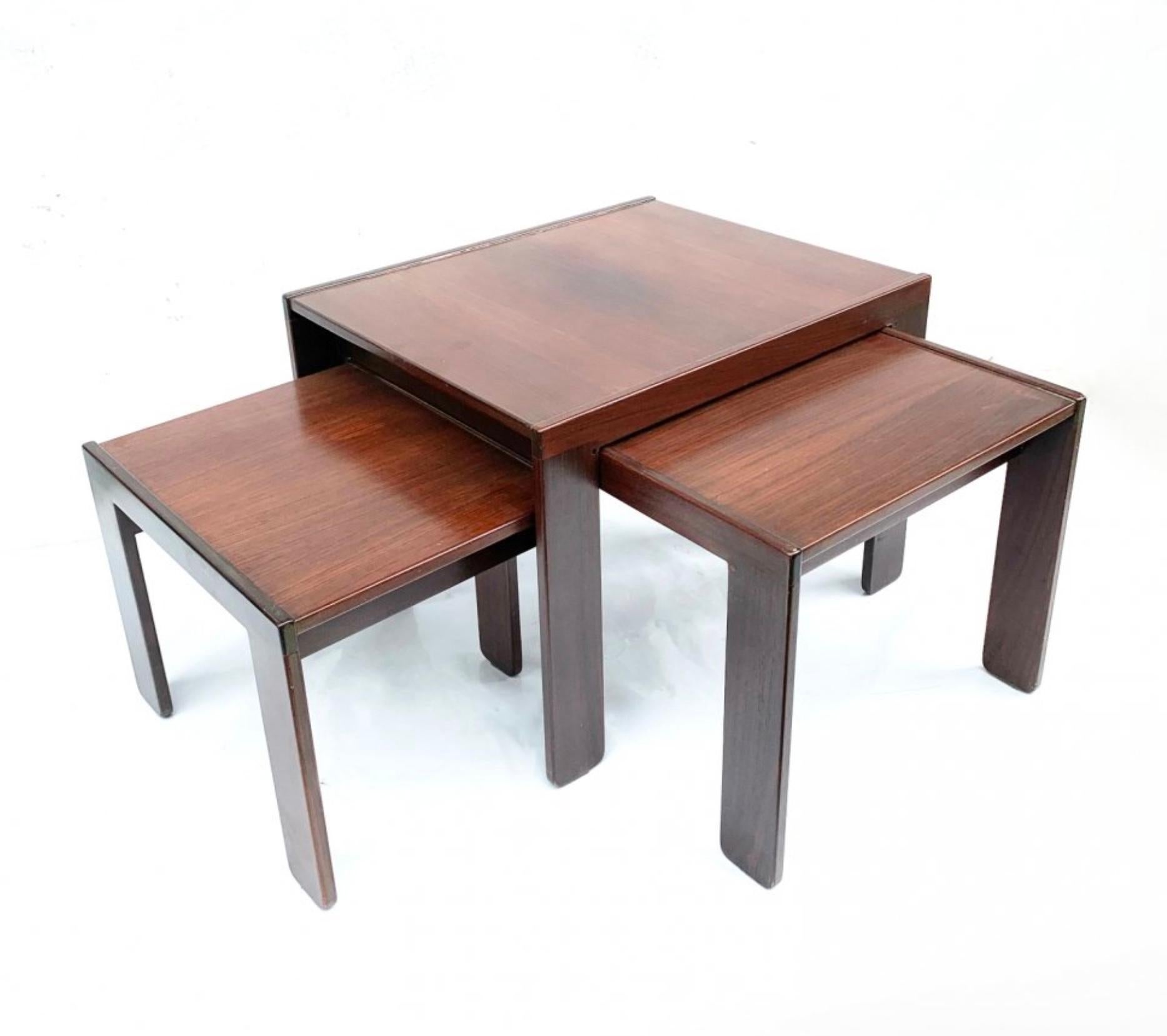 italien Tables gigognes du milieu du siècle dernier de Afra & Tobia Scarpa pour Cassina en vente