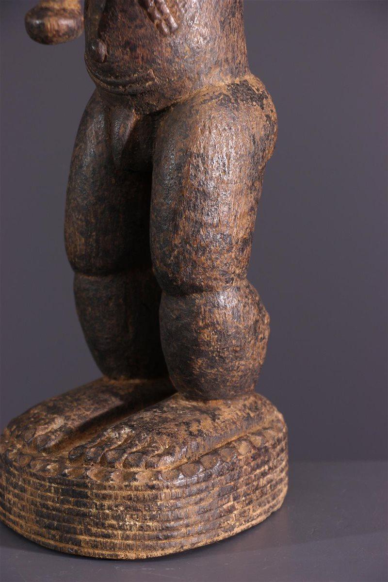 Mid-Century African Tribal Baoulé Waka Sona Wooden Male Sculpture 1950s In Good Condition In Salzburg, AT