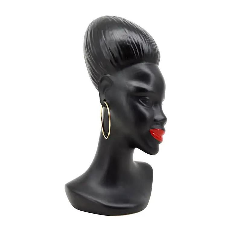 Mid-Century African Woman Statue, 1950s