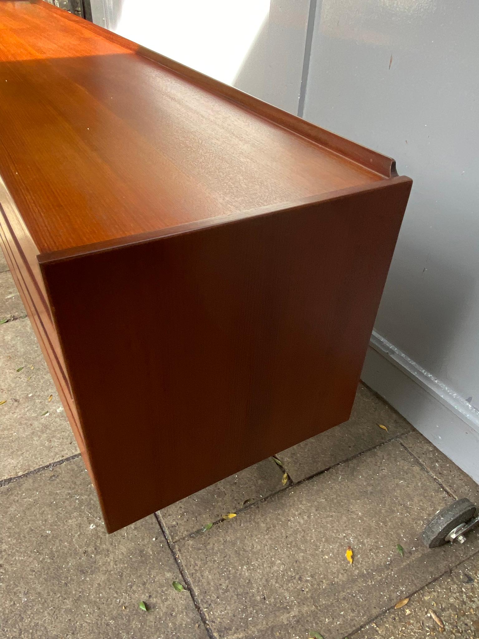 Mid Century Afromosia Teak 7.5 Ft Sideboard By Robert Heritage, Circa 1960 For Sale 6