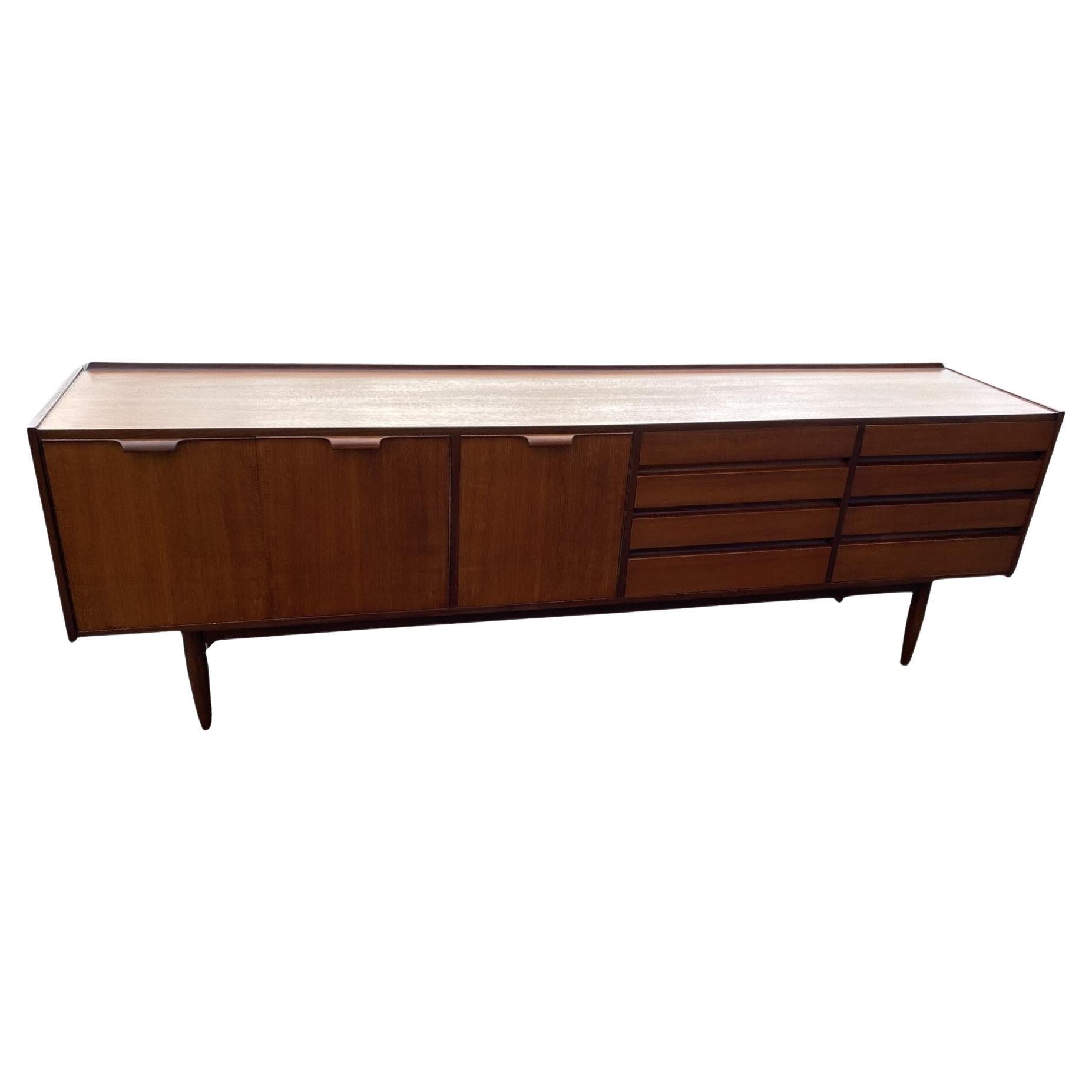 Mid Century Afromosia Teak 7.5 Ft Sideboard By Robert Heritage, Circa 1960 For Sale