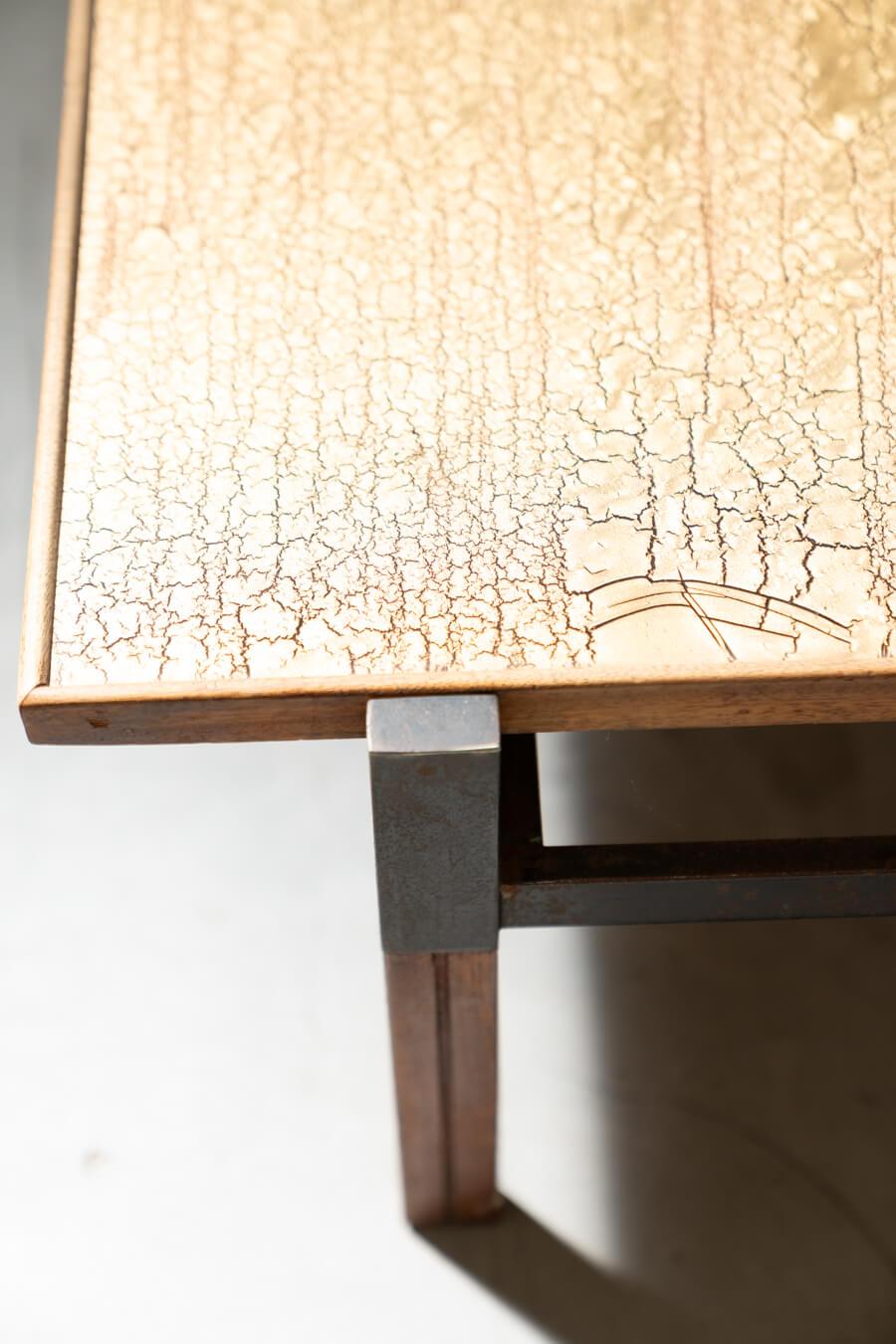 Afrormosia Couchtisch aus der Jahrhundertmitte: Ein italienisches Design-Meisterwerk aus den 1950er Jahren im Angebot 4