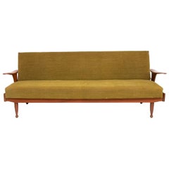 Mid Century Afrormosia Sofa Bed by Greaves and Thomas, UK, c.1960