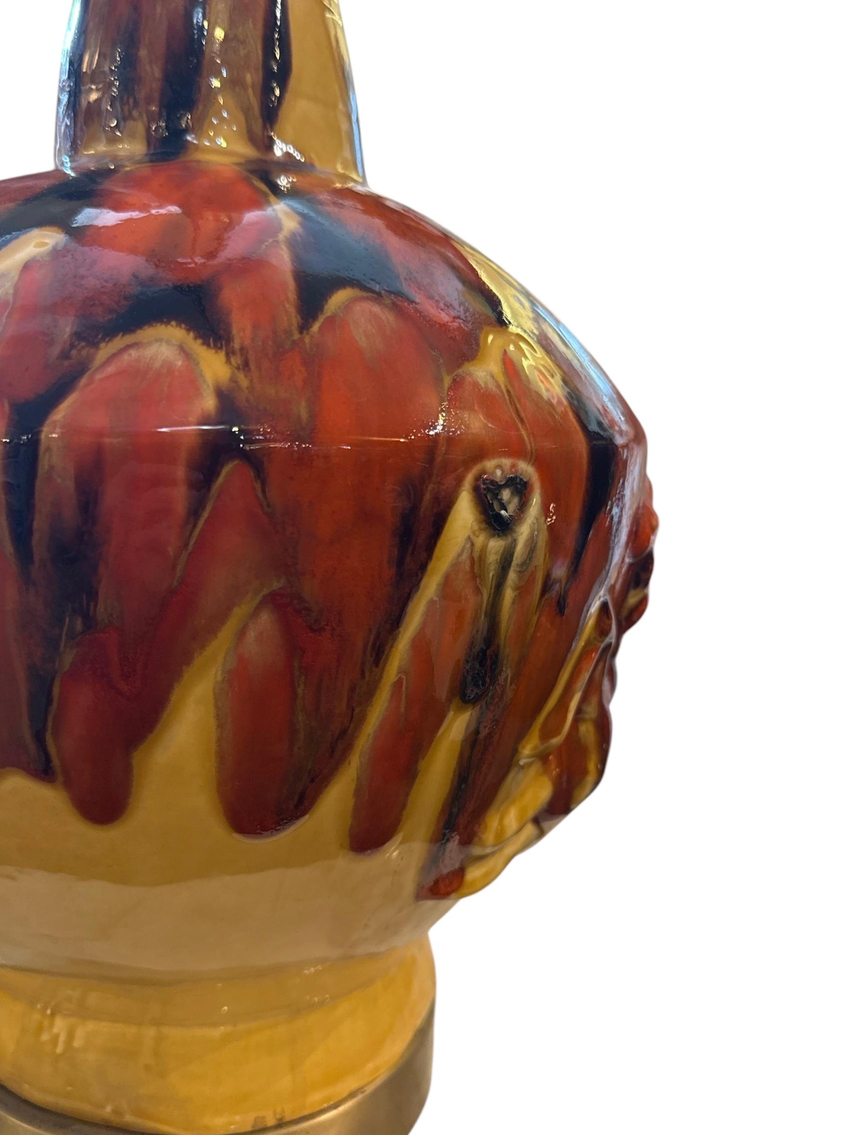 Lámpara de goteo de lava de cerámica Akron de mediados de siglo en Bueno estado para la venta en Pasadena, CA