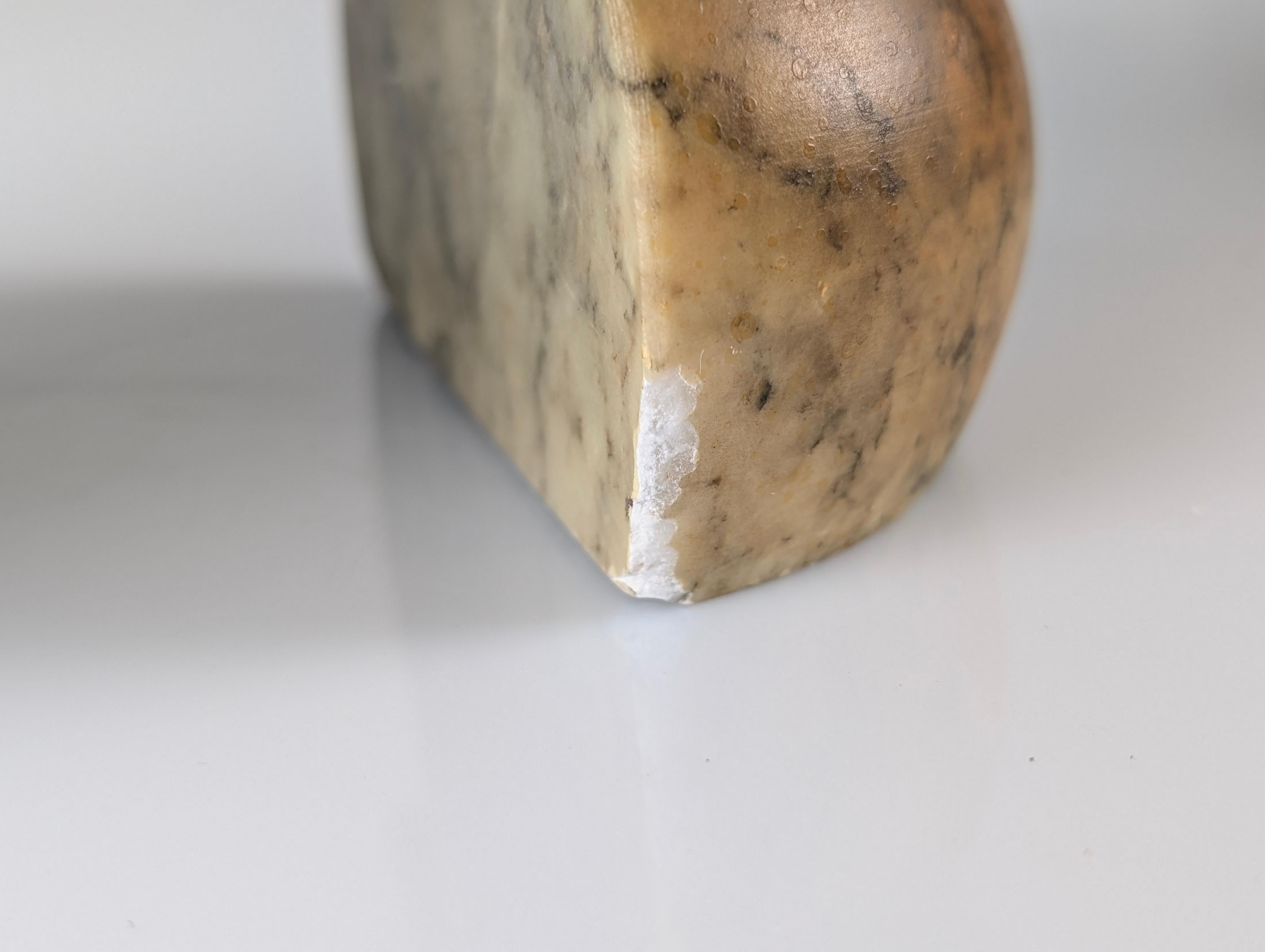 Mid-Century Alabaster Mushroom Bookends, Italy, 1960s 1