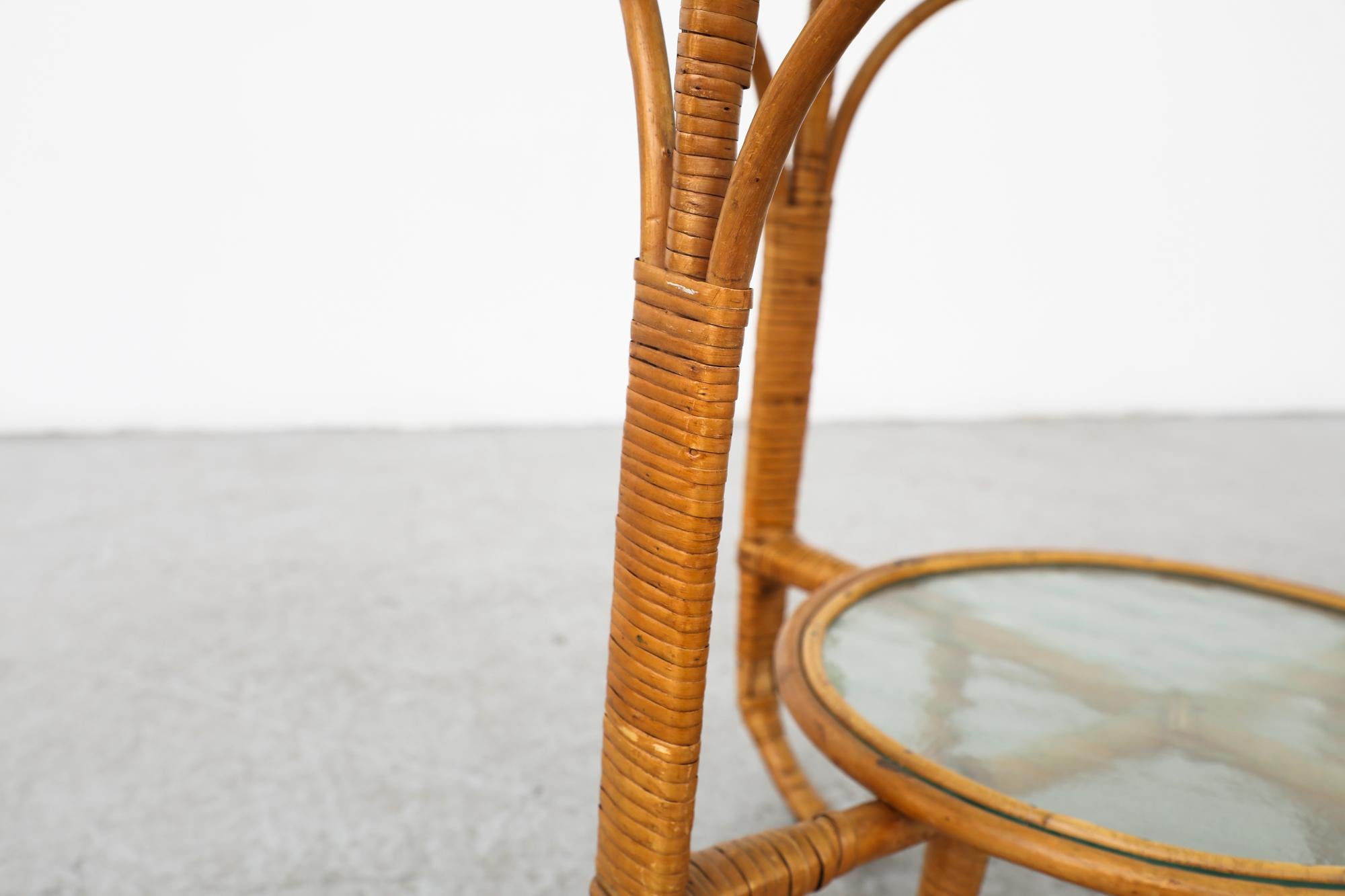 Mid-Century Albini inspiriert Bambus Beistelltisch im Zustand „Gut“ in Los Angeles, CA