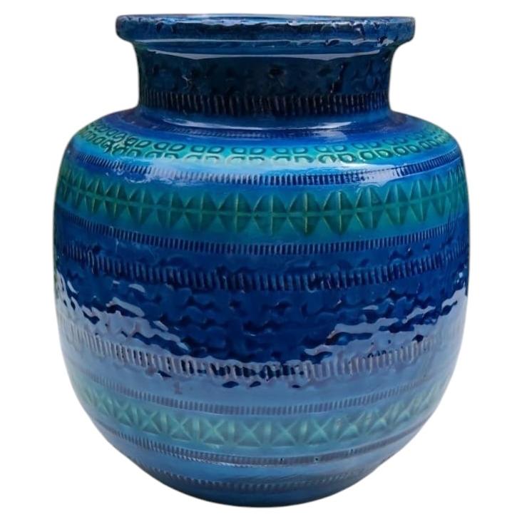 Italienische Keramikvase von Aldo Londi aus der Mitte des Jahrhunderts, Bitossi im Angebot