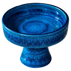 Mid Century Aldo Londi ceramic pedestal bowl, Italy, 1960s