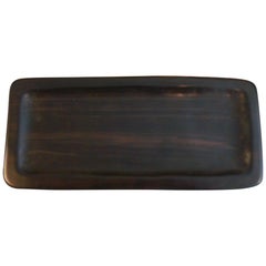 Mid Century Alexandre Noll Carved Jewelry, Personal Cards Plate, France