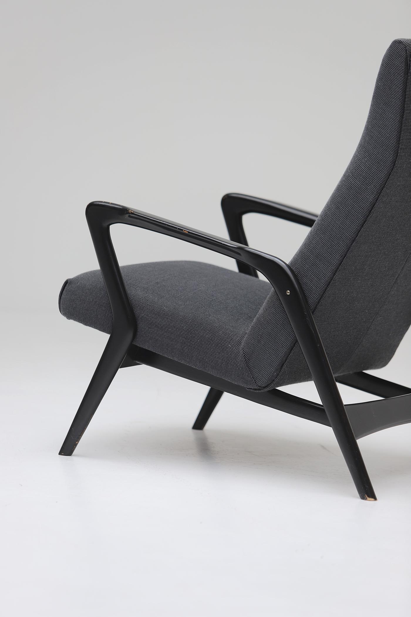 Sedia con schienale alto Alfred Hendrickx S7 di metà secolo per Belform 1950 in vendita 4