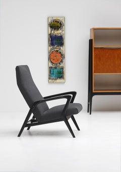 Mid-century Alfred Hendrickx S7 high back chair for Belform 1950s