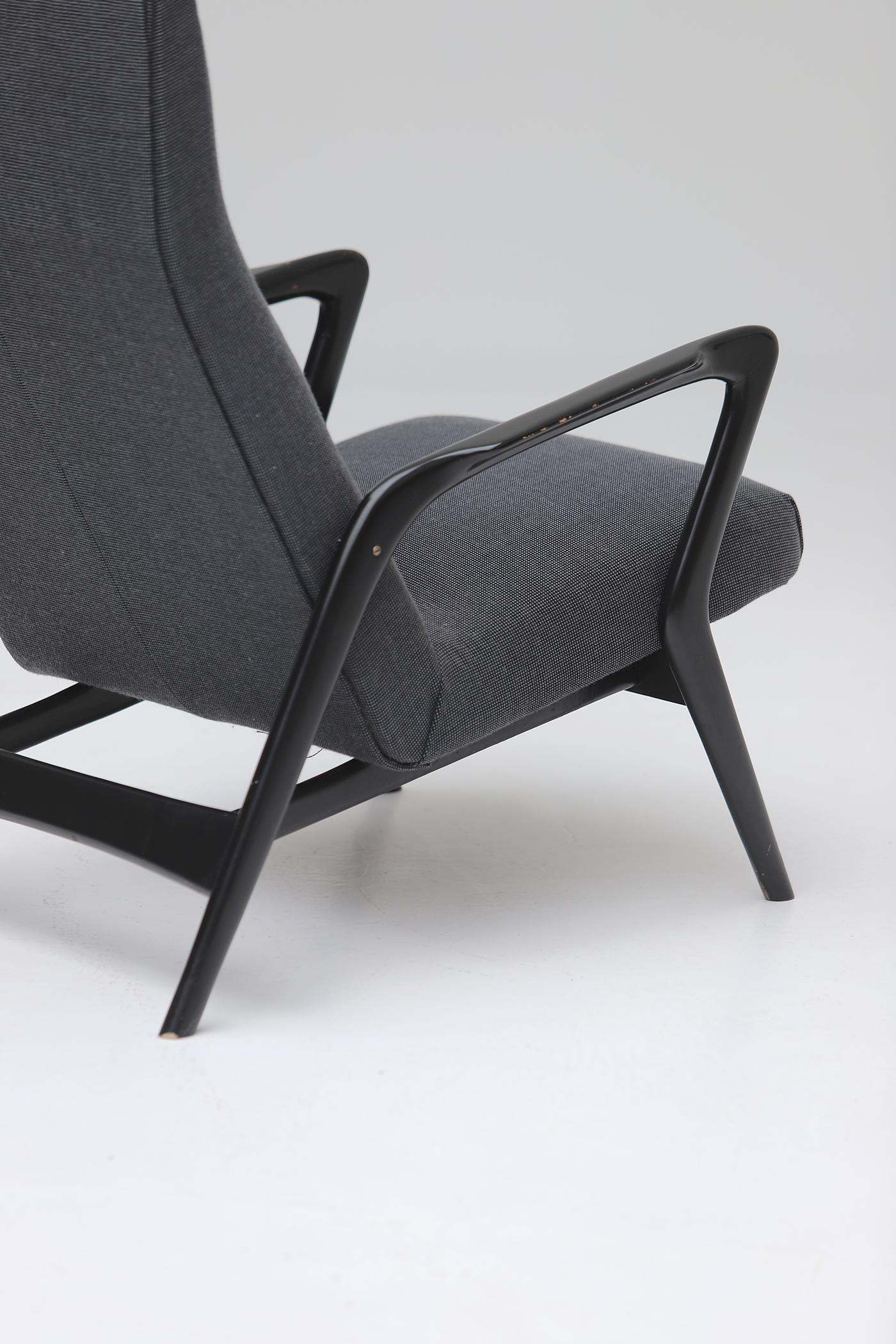 Sedia con schienale alto Alfred Hendrickx S7 di metà secolo per Belform 1950 in vendita 2