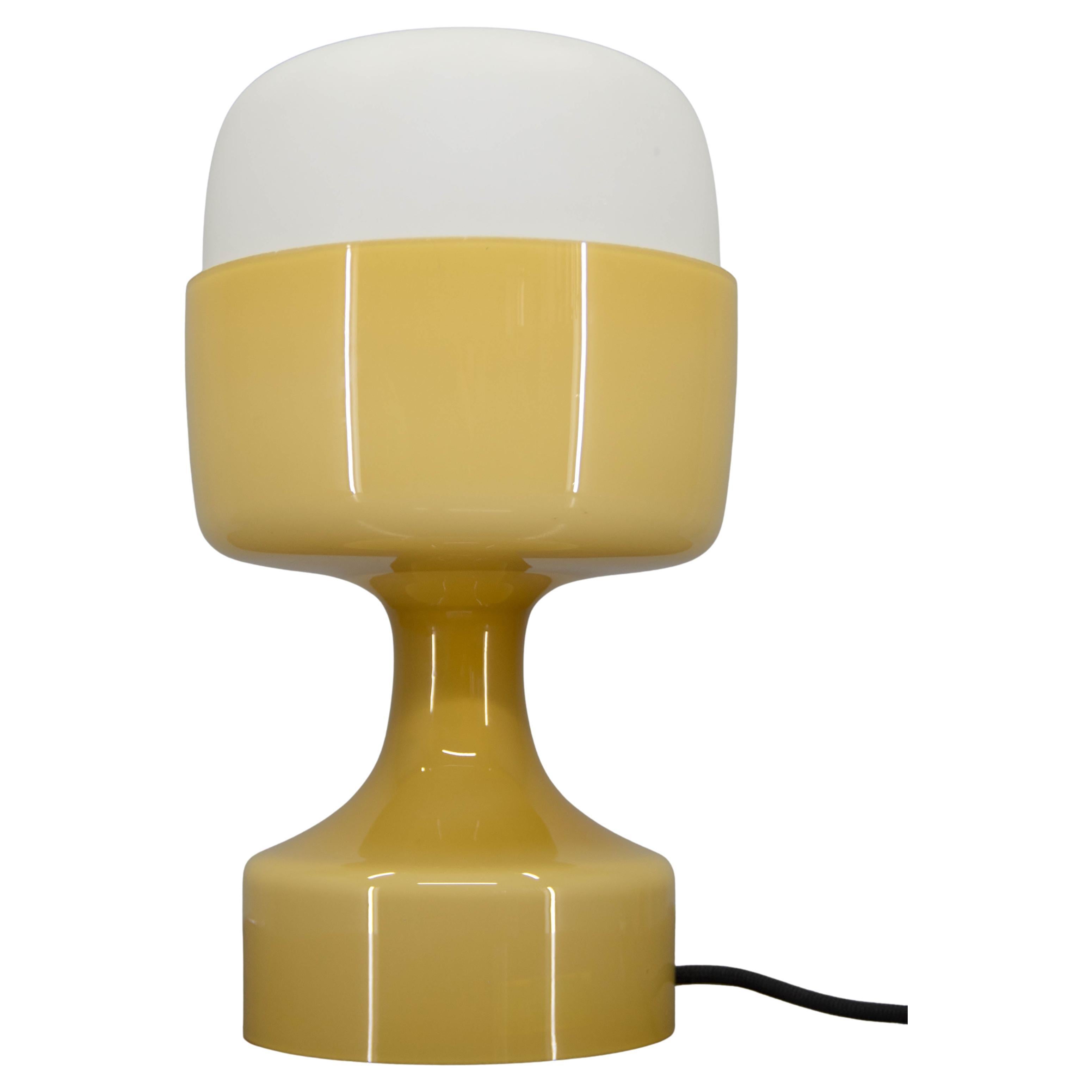 Mid-Century All Glass Table Lamp by Karel Volf, 1970s
