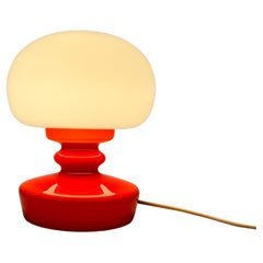 Tischlampe aus Glas aus der Mitte des Jahrhunderts von Osvetlovaci, Tschechoslowakei