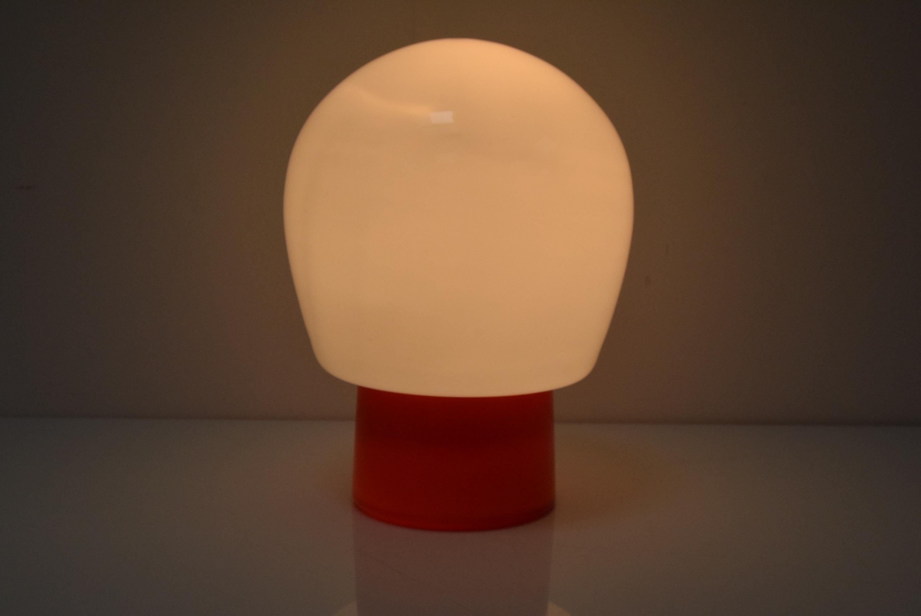 Mid-century All Glass Table Lamp, Designed by Stepan Tabera, 1970's. For Sale 1