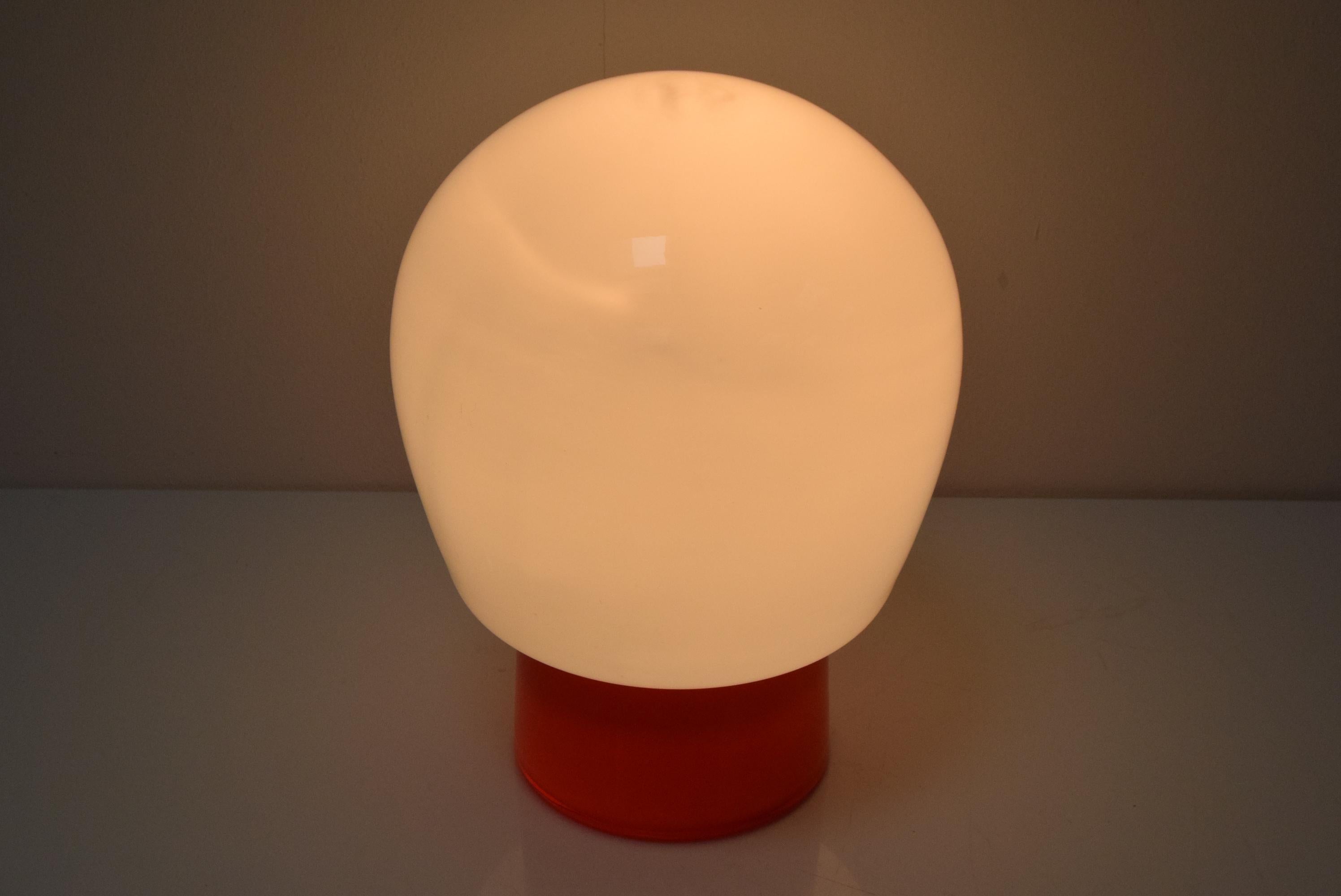 Mid-century All Glass Table Lamp, Designed by Stepan Tabera, 1970's. For Sale 2