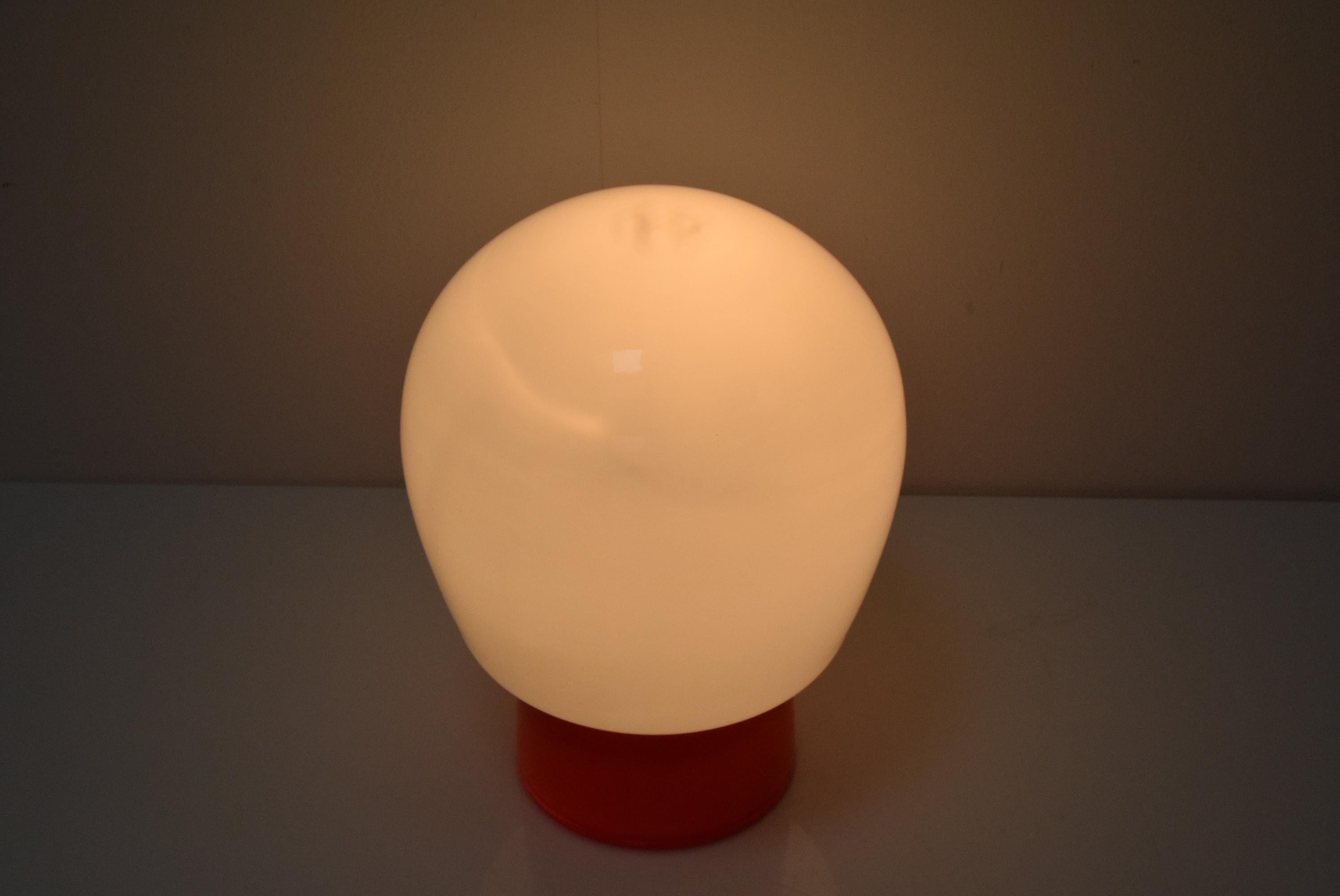 Mid-century All Glass Table Lamp, Designed by Stepan Tabera, 1970's. For Sale 3