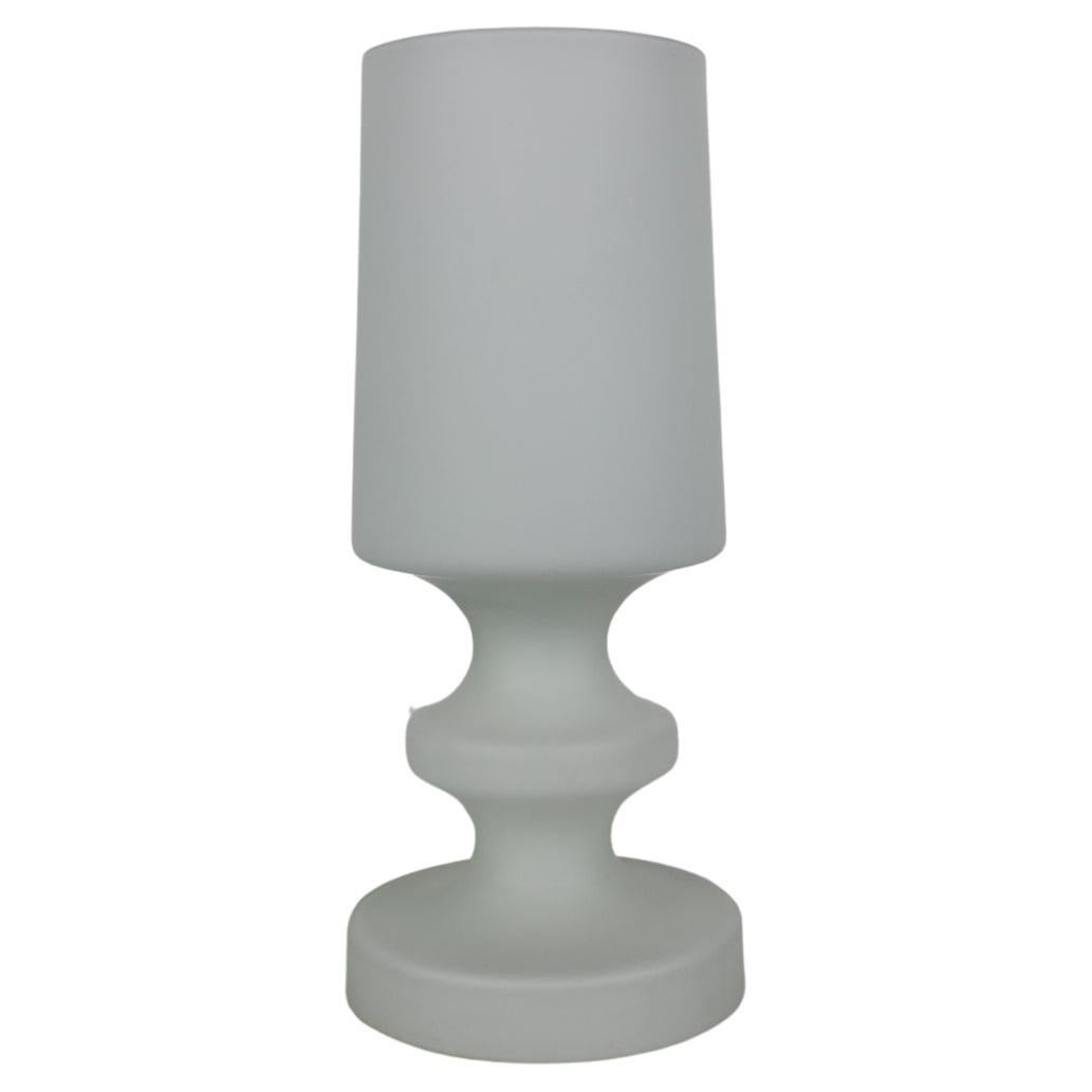 Lampe de bureau tout en verre du milieu du siècle / Osvtlovac Sklo Valask Mezi, années 1970