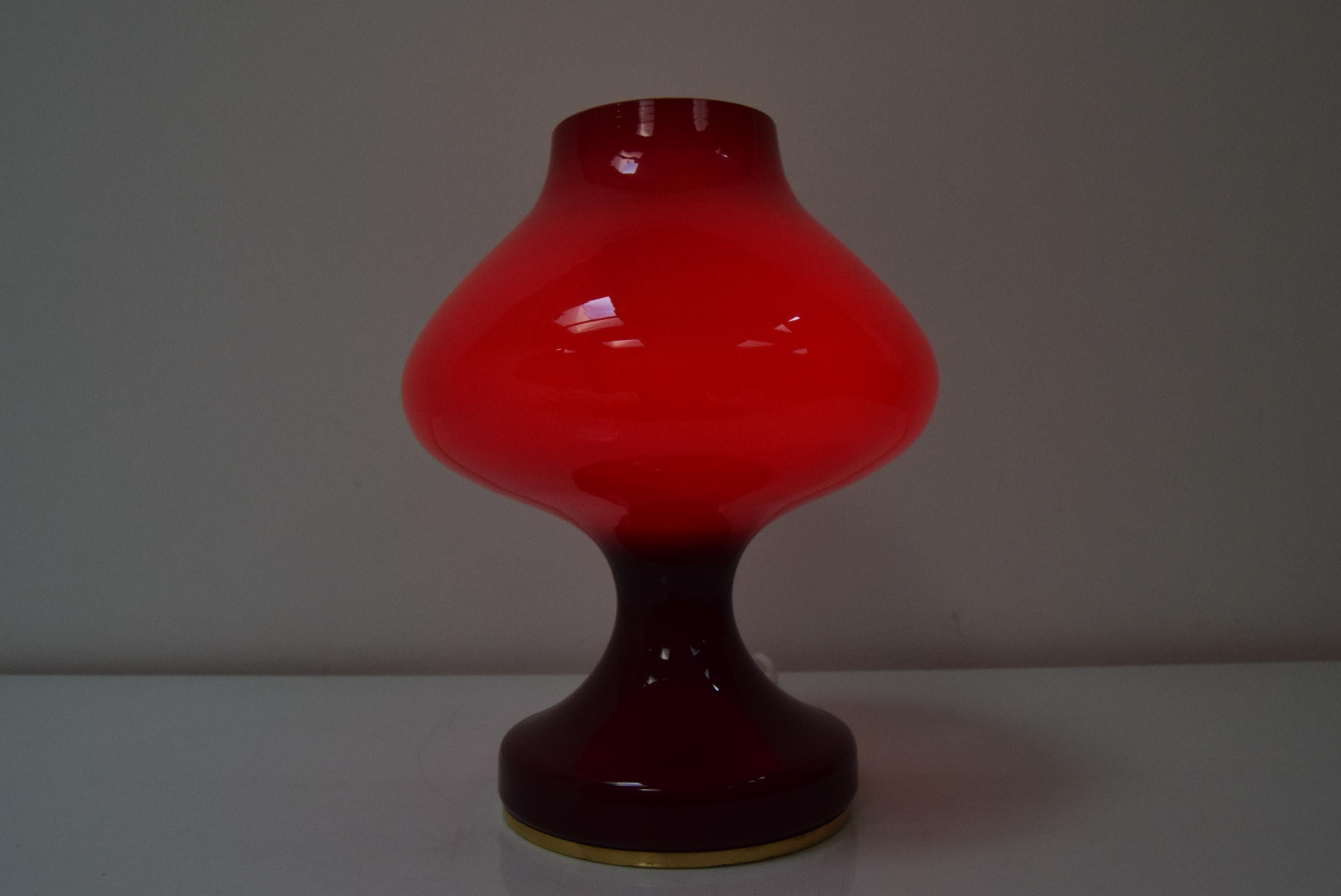 Mid-Century All Glass Table Lamp, Designed by Stepan Tabera, 1960's 1