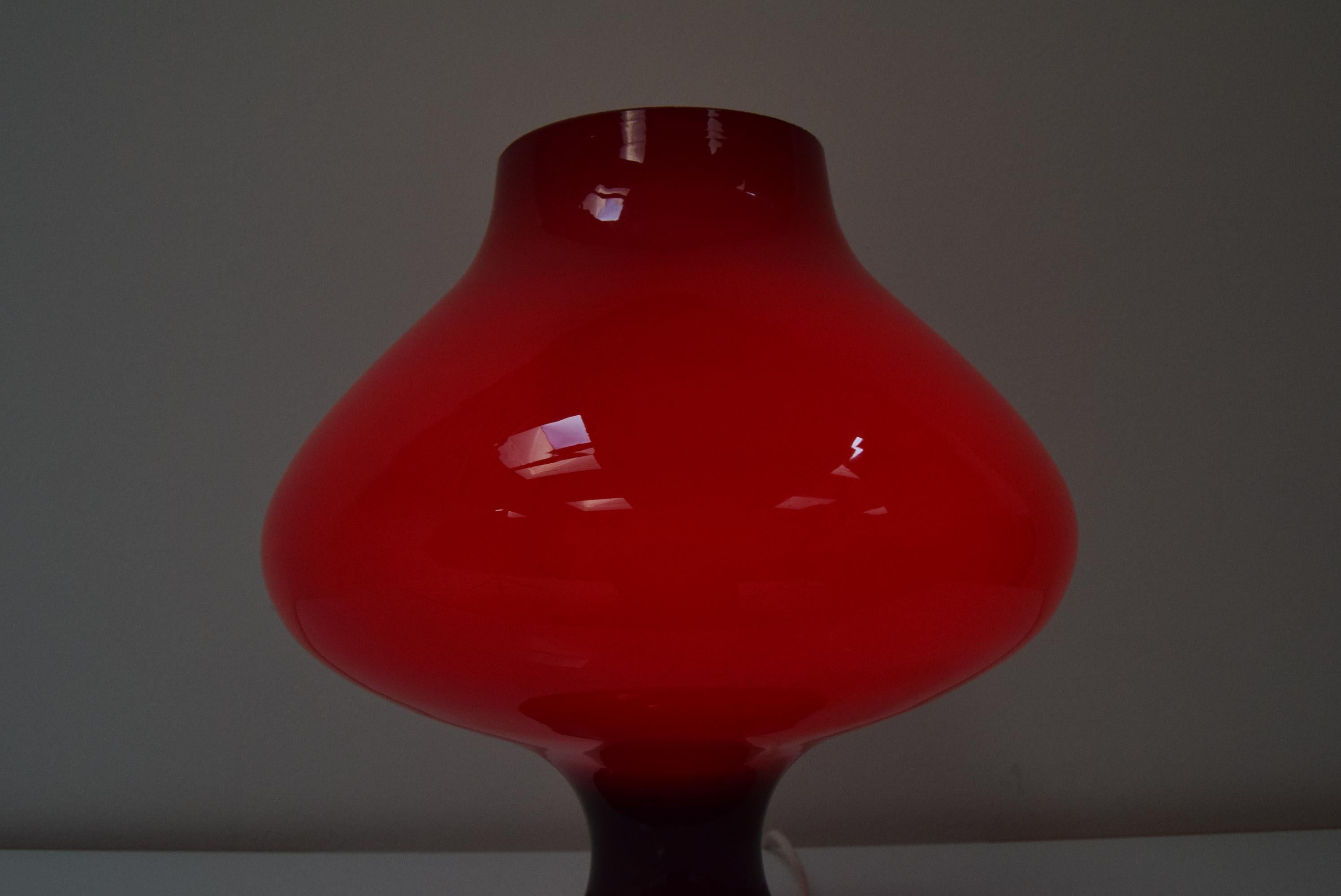 Mid-Century All Glass Table Lamp, Designed by Stepan Tabera, 1960's 2