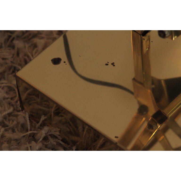 American Midcentury Alsy Brass Adjustable Swing Arm Floor Lamp