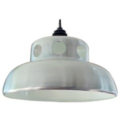 Lampadario a sospensione in alluminio di metà secolo di Isao Hosoe per Valenti. Italia anni '60