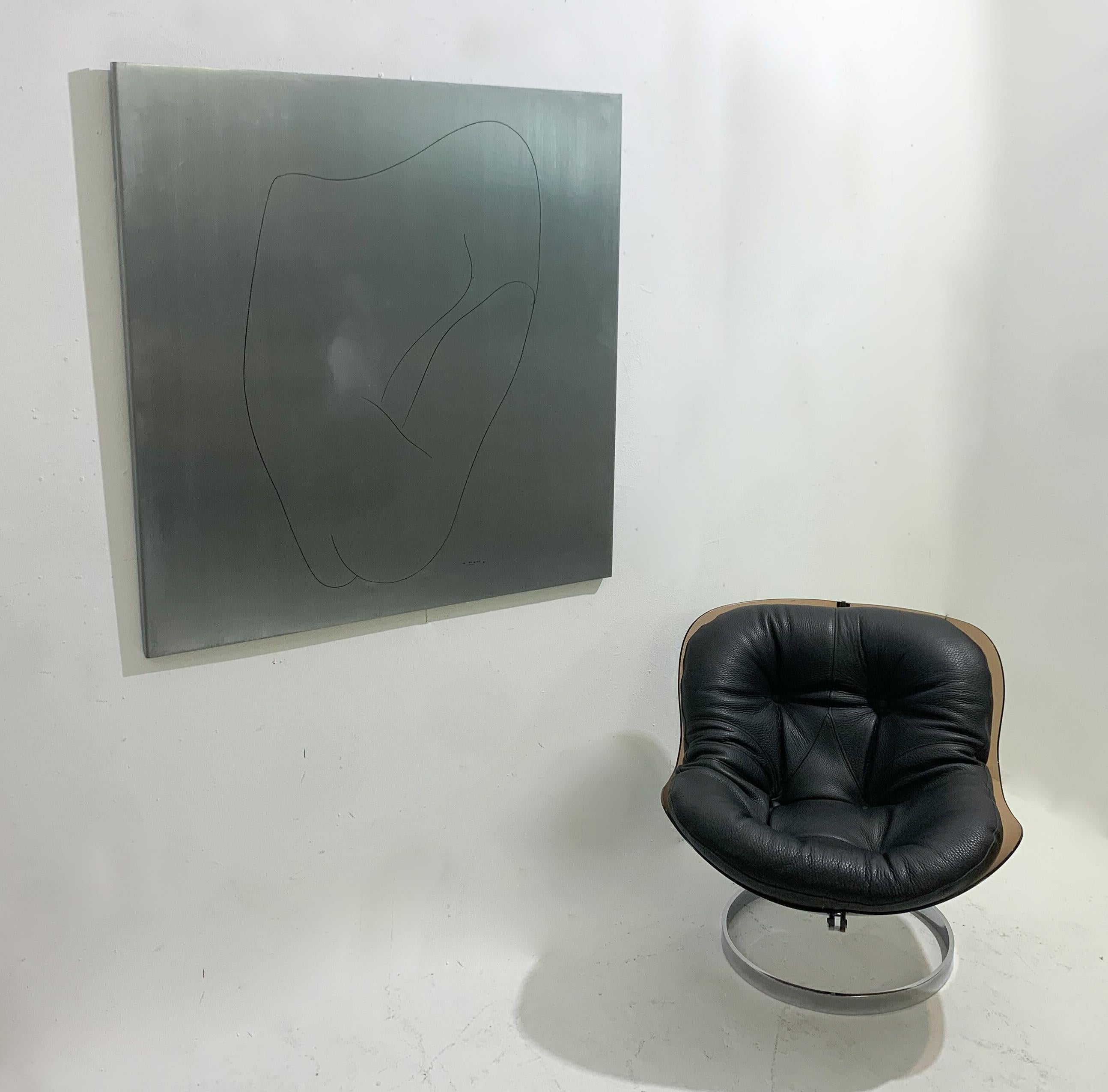 Mid-Century Modern aluminium wall panel by Alberto Viani, 1971 - signed and numbered (limited edition of 200).