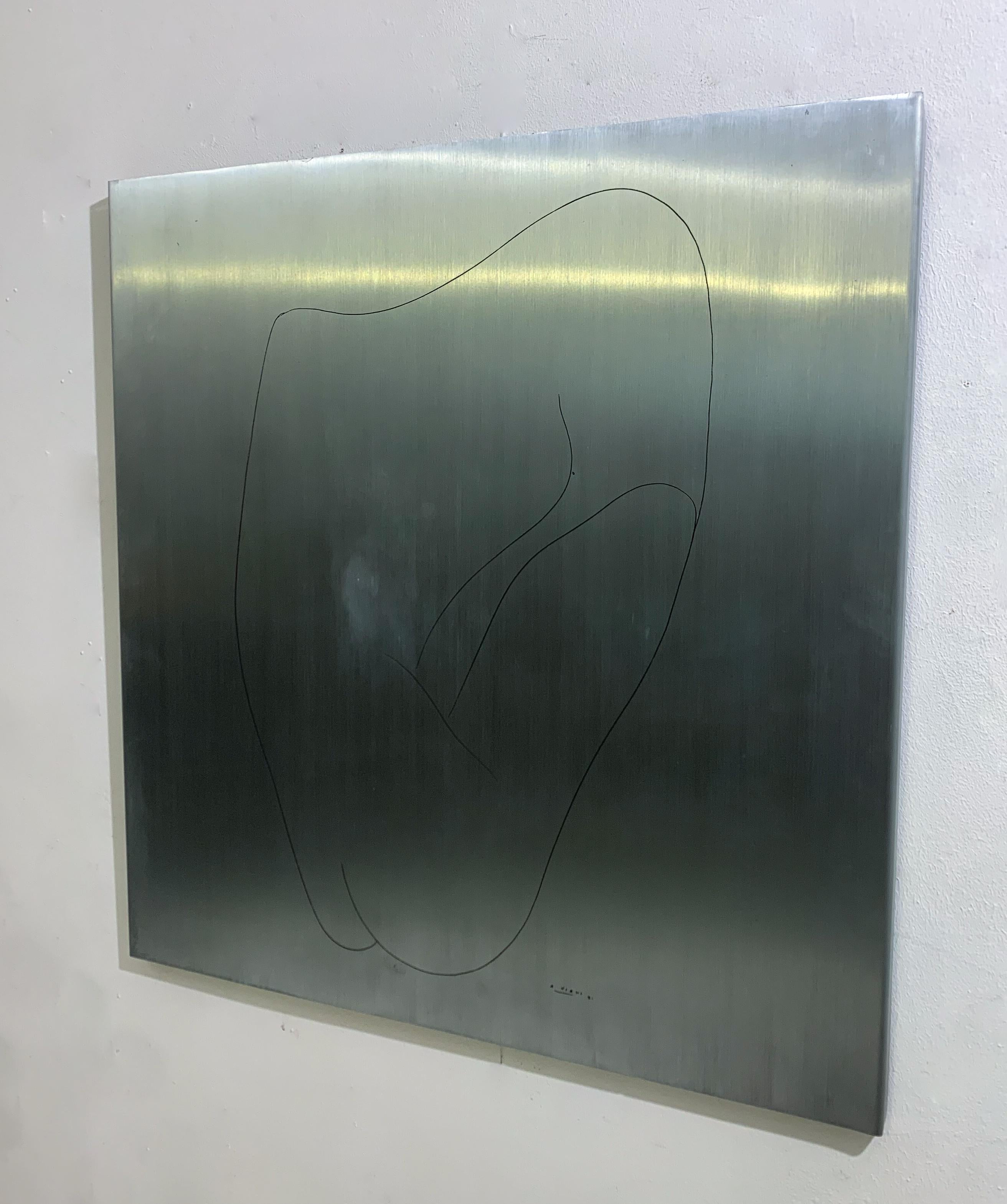 Mid-Century Modern Mid-Century Aluminium Wall Panel by Alberto Viani, 1971, Signed and Numbered