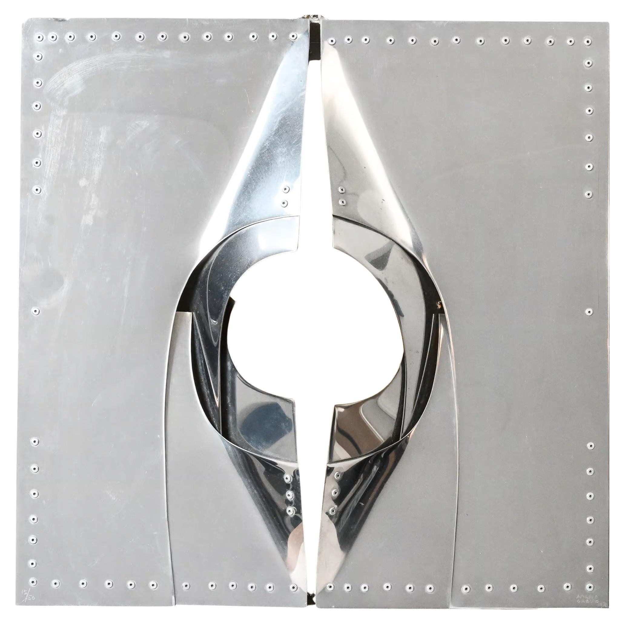 “Venus XIII (1970)”. Sculpture made of polished aluminum. Signed “Amadeo Gabino” and dated “1970” in the lower right corner. Numbered (15/50) in the lower left corner. Madrid, Spain 1970
