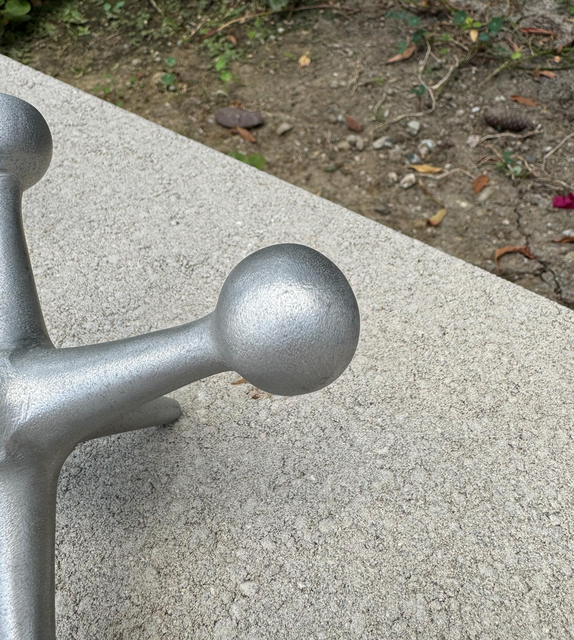 Mid Century Aluminum Jacks / Jax Bookends For Sale 4