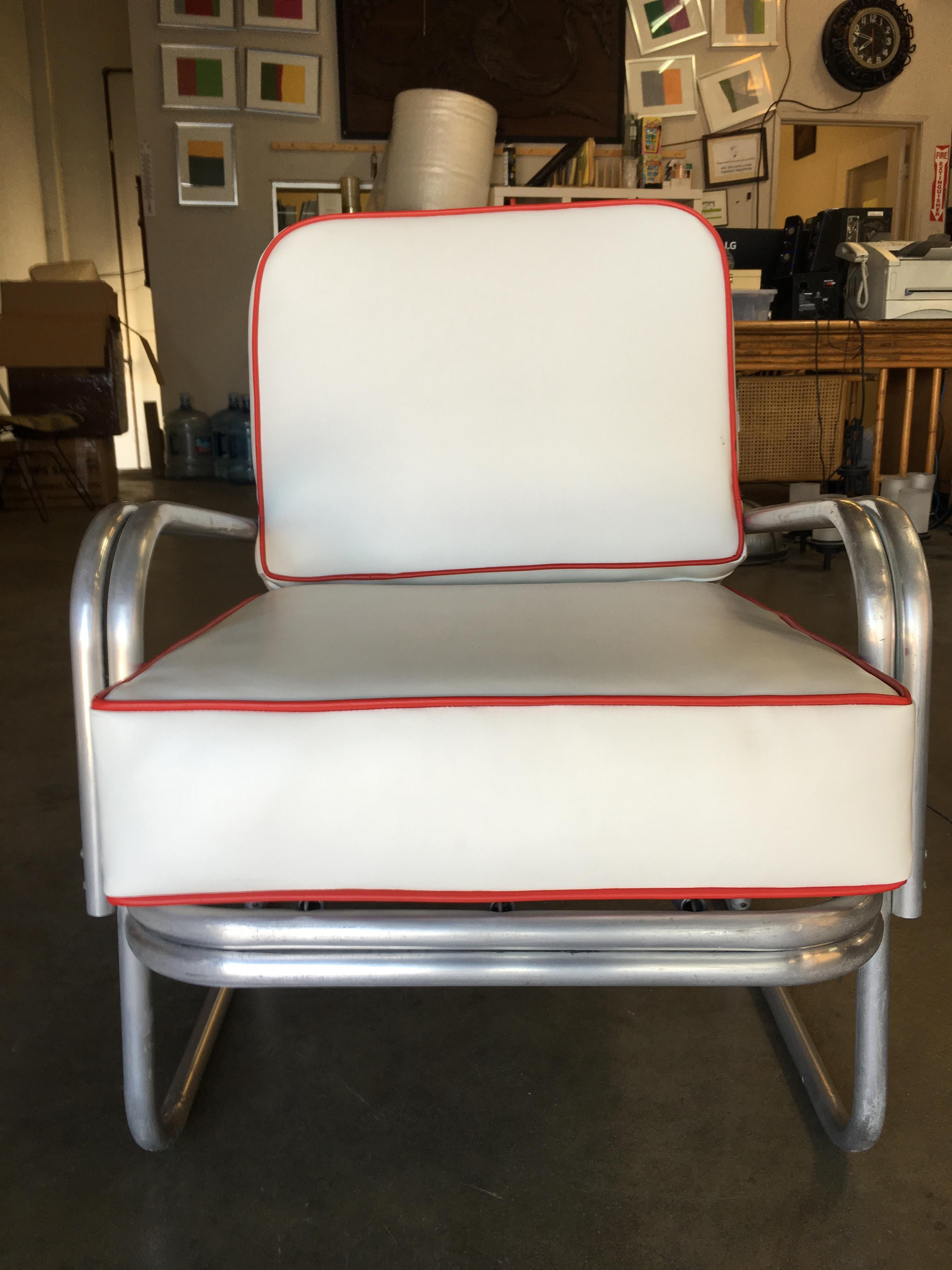 Mid-Century Modern Midcentury Aluminum Patio/Outdoor Lounge Chair