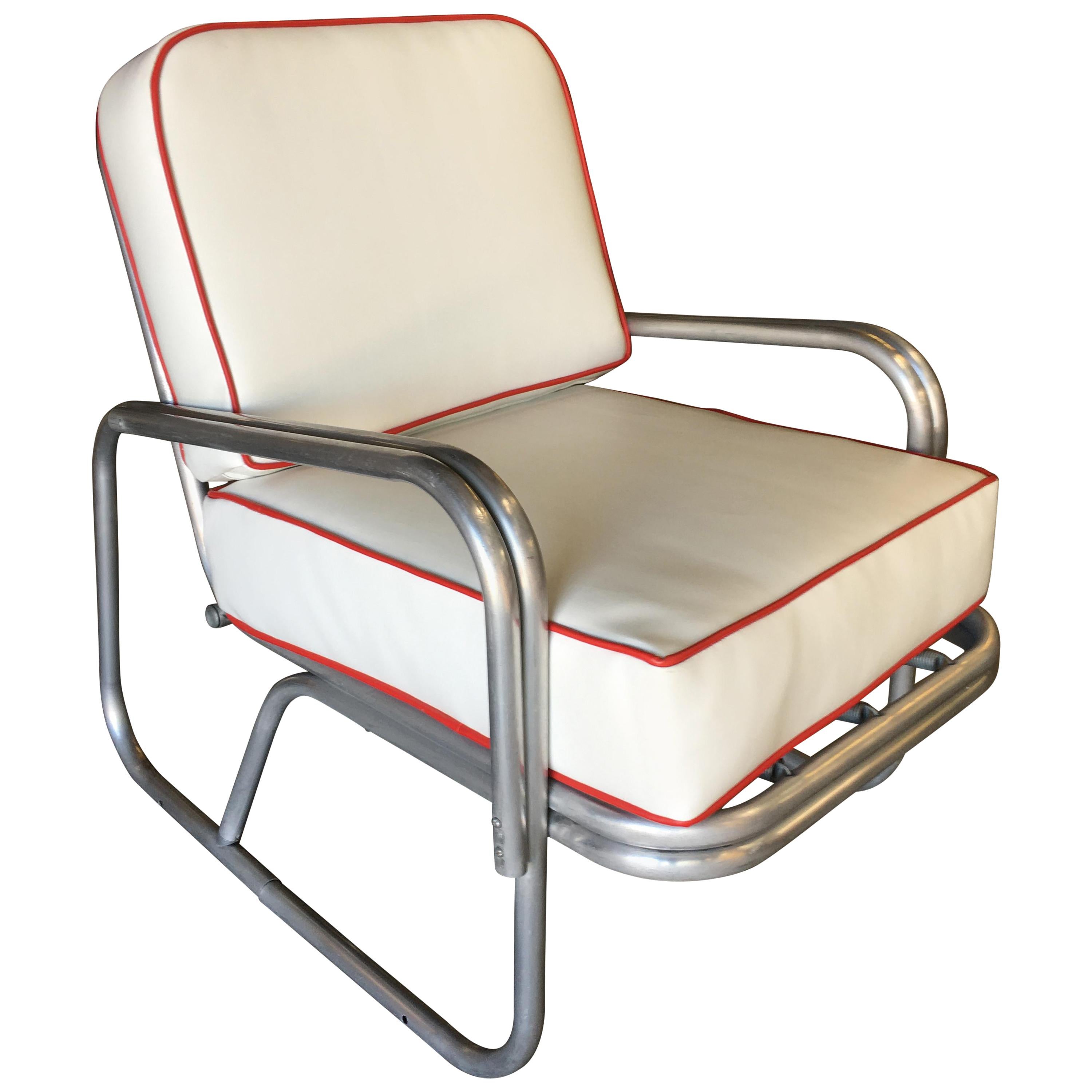 Midcentury Aluminum Patio/Outdoor Lounge Chair