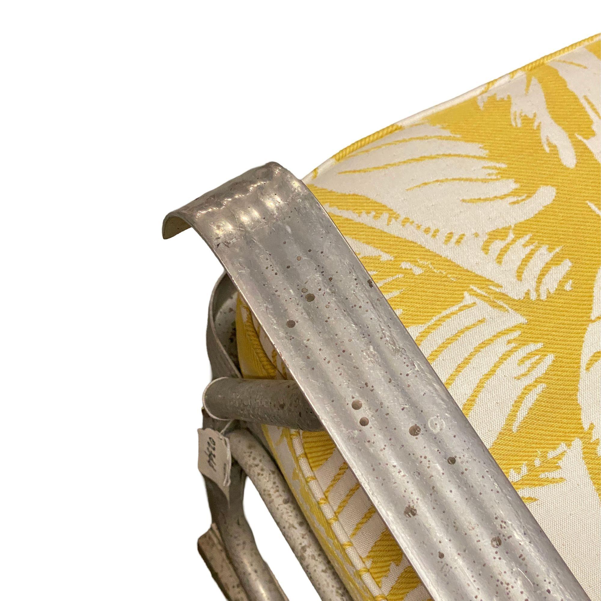 Silla de Aluminio de Mitad de Siglo para Patio/Exterior con Patas de Esquí en venta 5