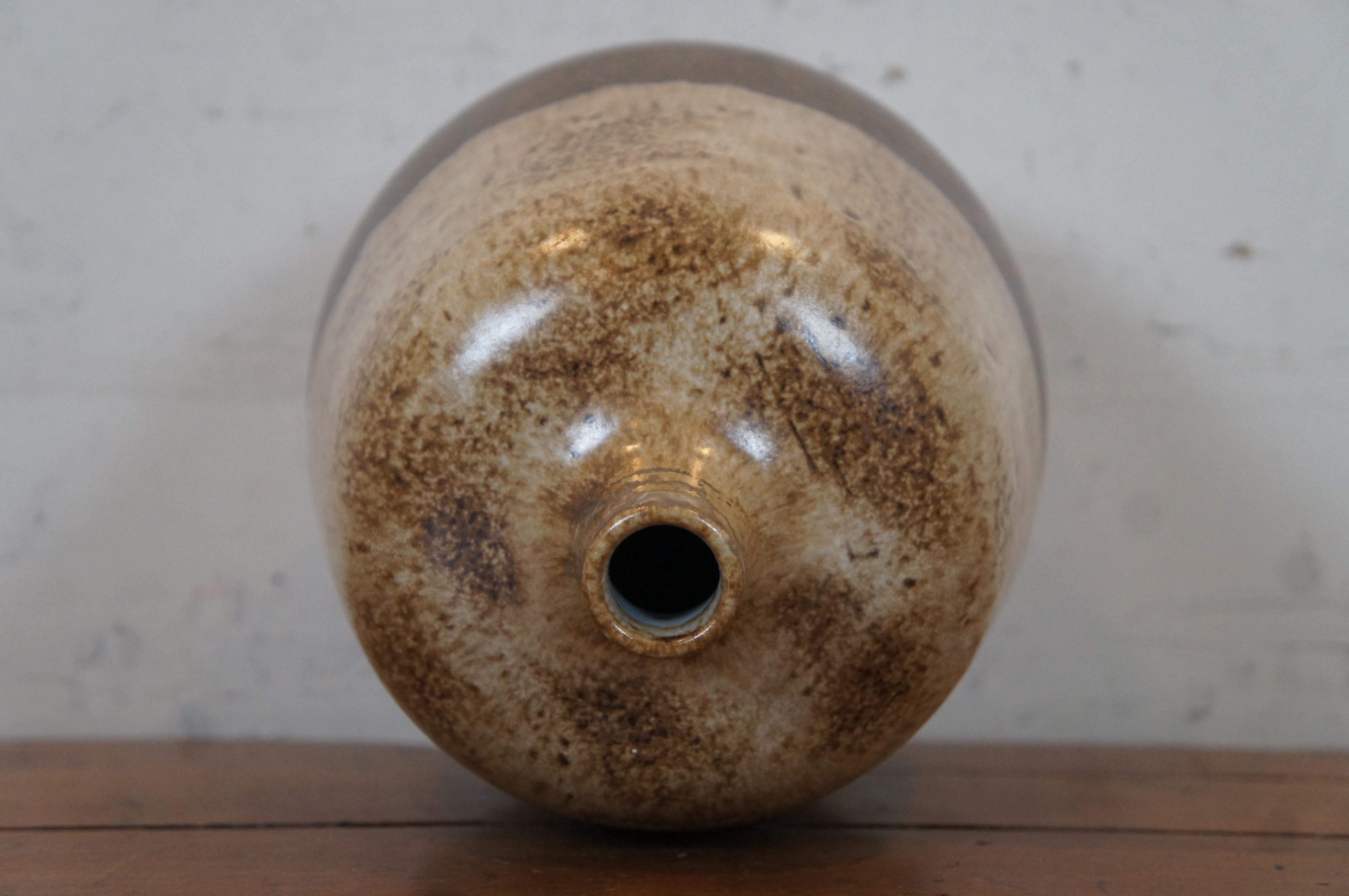 Mid-Century Modern Midcentury Alvino Bagni for Raymor Modern Two Tone Bud Vase Pottery Vessel