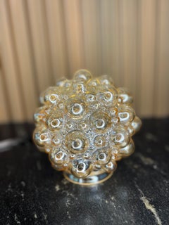 Mid-Century Amber Bubble by Helena Tynell for Limburg, 1960s