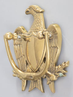 Mid-Century American Brass Federal Eagle Door Knocker